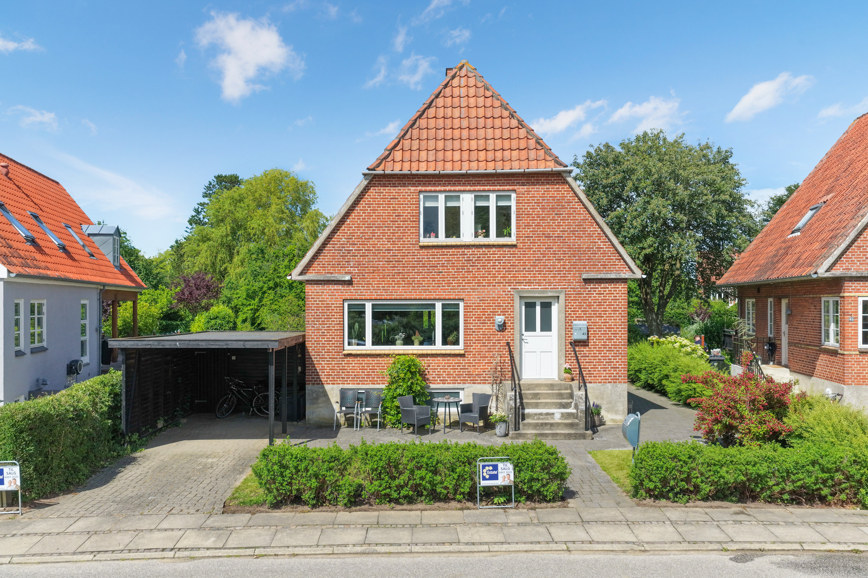 Villa: Facade på Rosenvænget 43, 5500 Middelfart