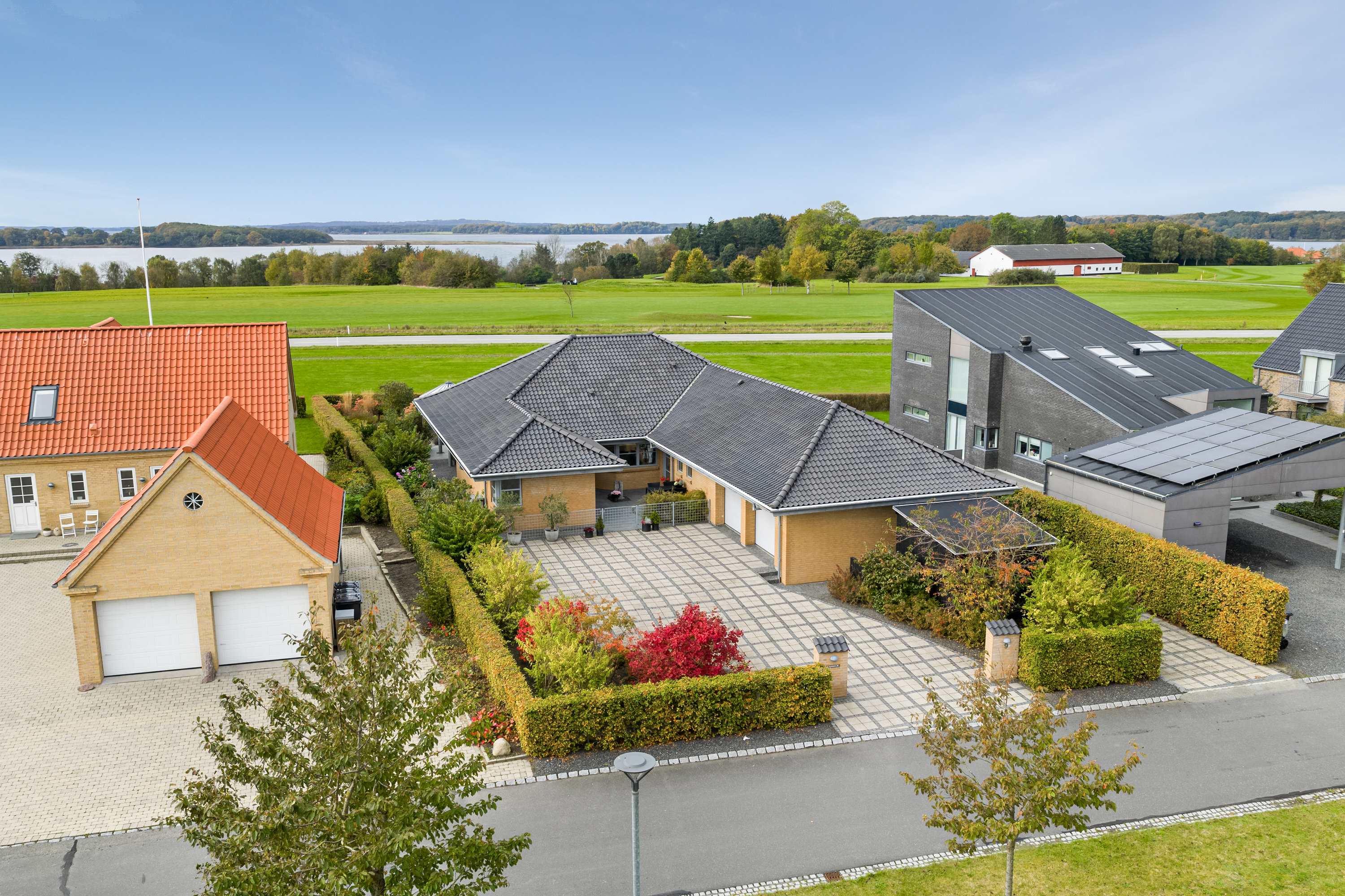 Villa: Luftfoto på Rømøvænget 9, 5500 Middelfart