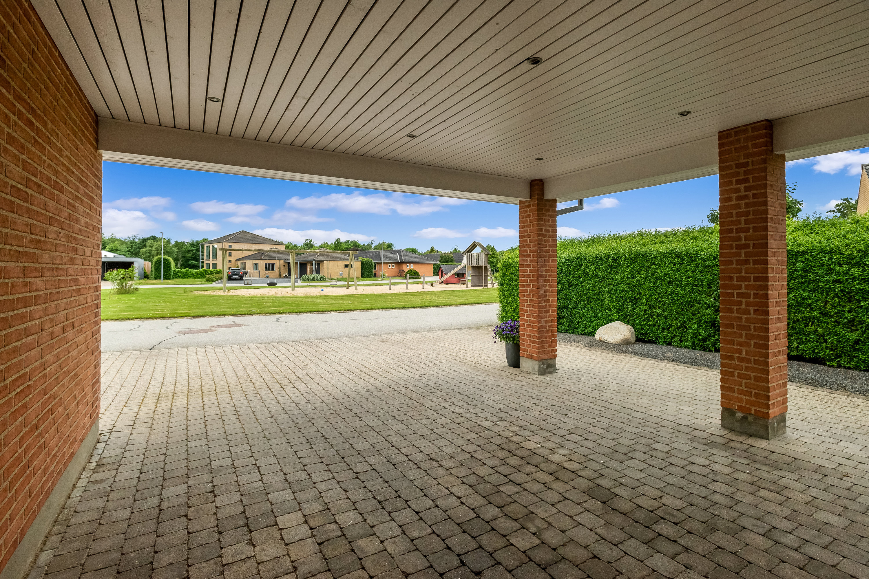 Fremhævet carport billede i fuldskærmstilstand. Billede af Skovvikken 34, Mejrup, 7500 Holstebro