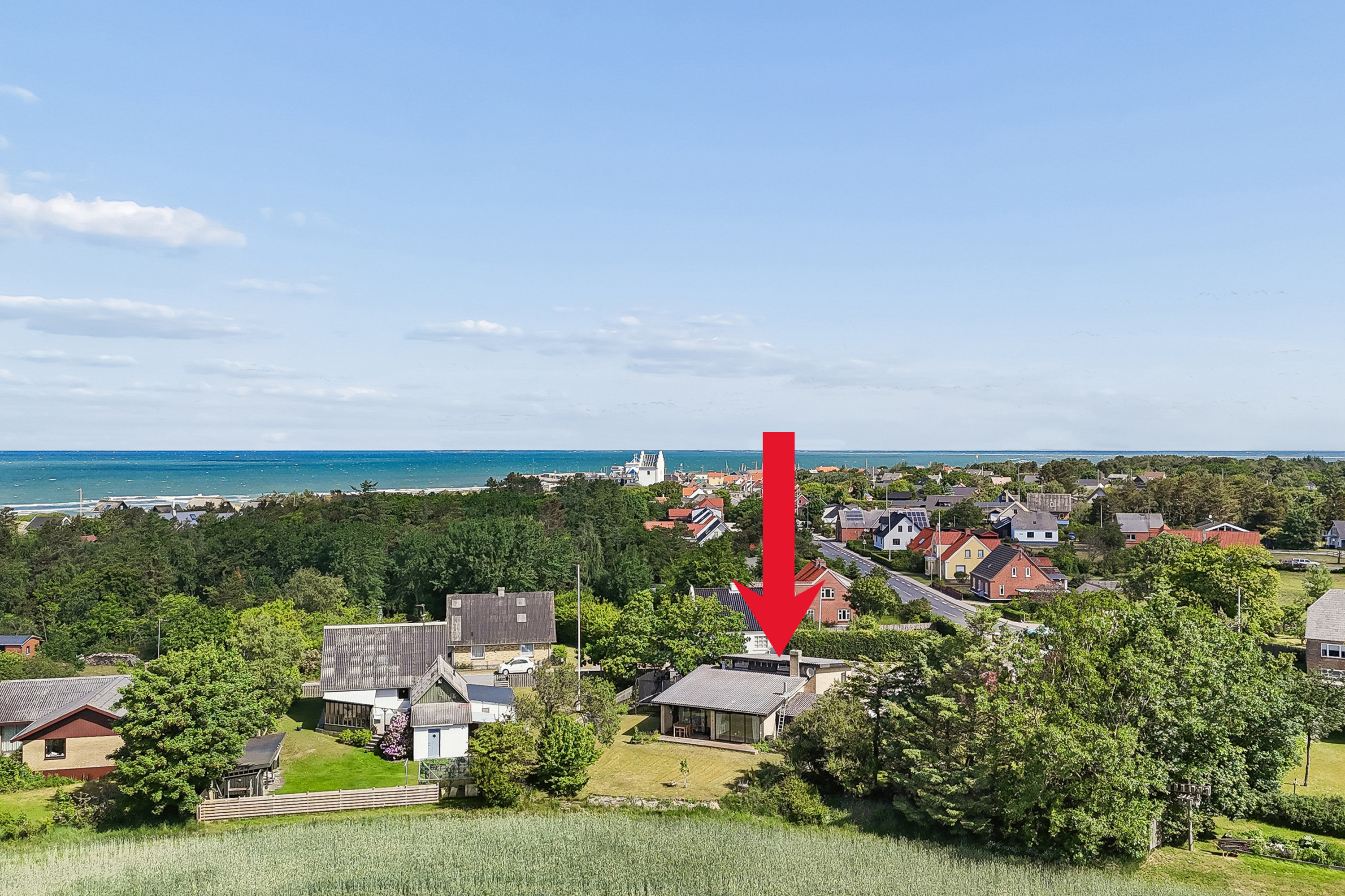 Miniaturebillede 1: luftfoto. Billede af Strandvejen 1, Vesterø, 9940 Læsø