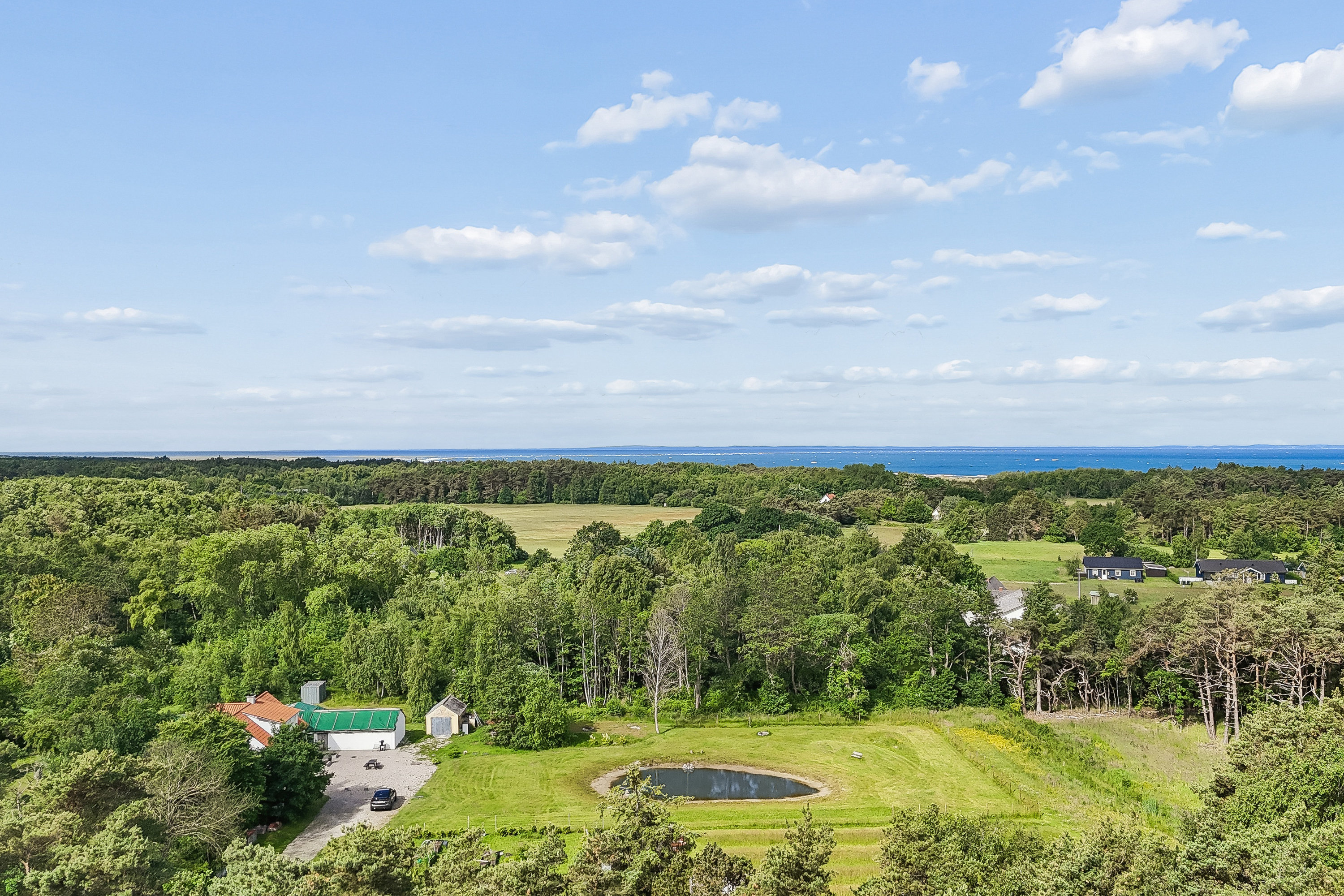 Villa: Luftfoto på Agersigen 11, Vesterø Havn, 9940 Læsø