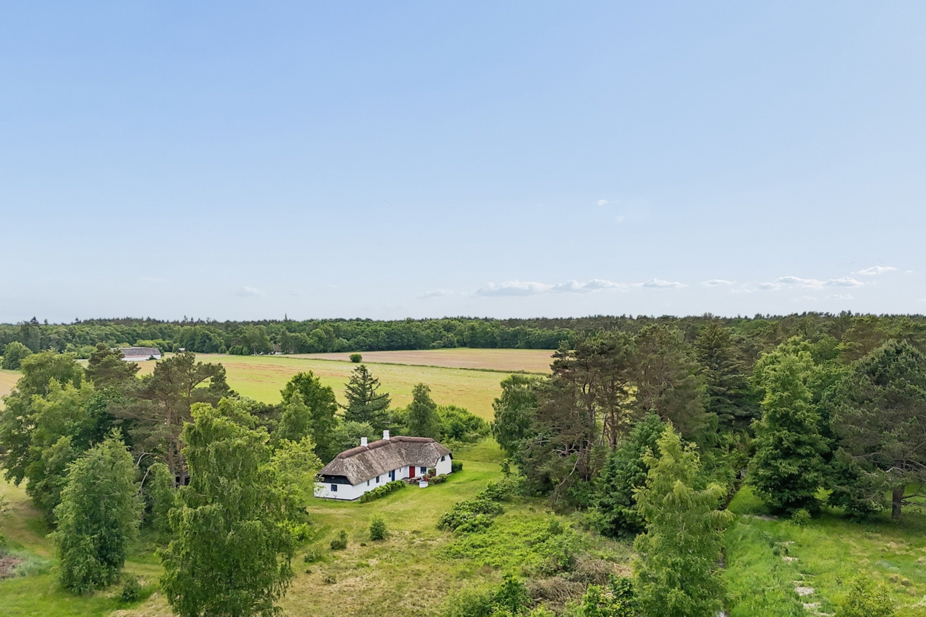 Fritidshus: Luftfoto på Østerbyvejen 25, Byrum, 9940 Læsø