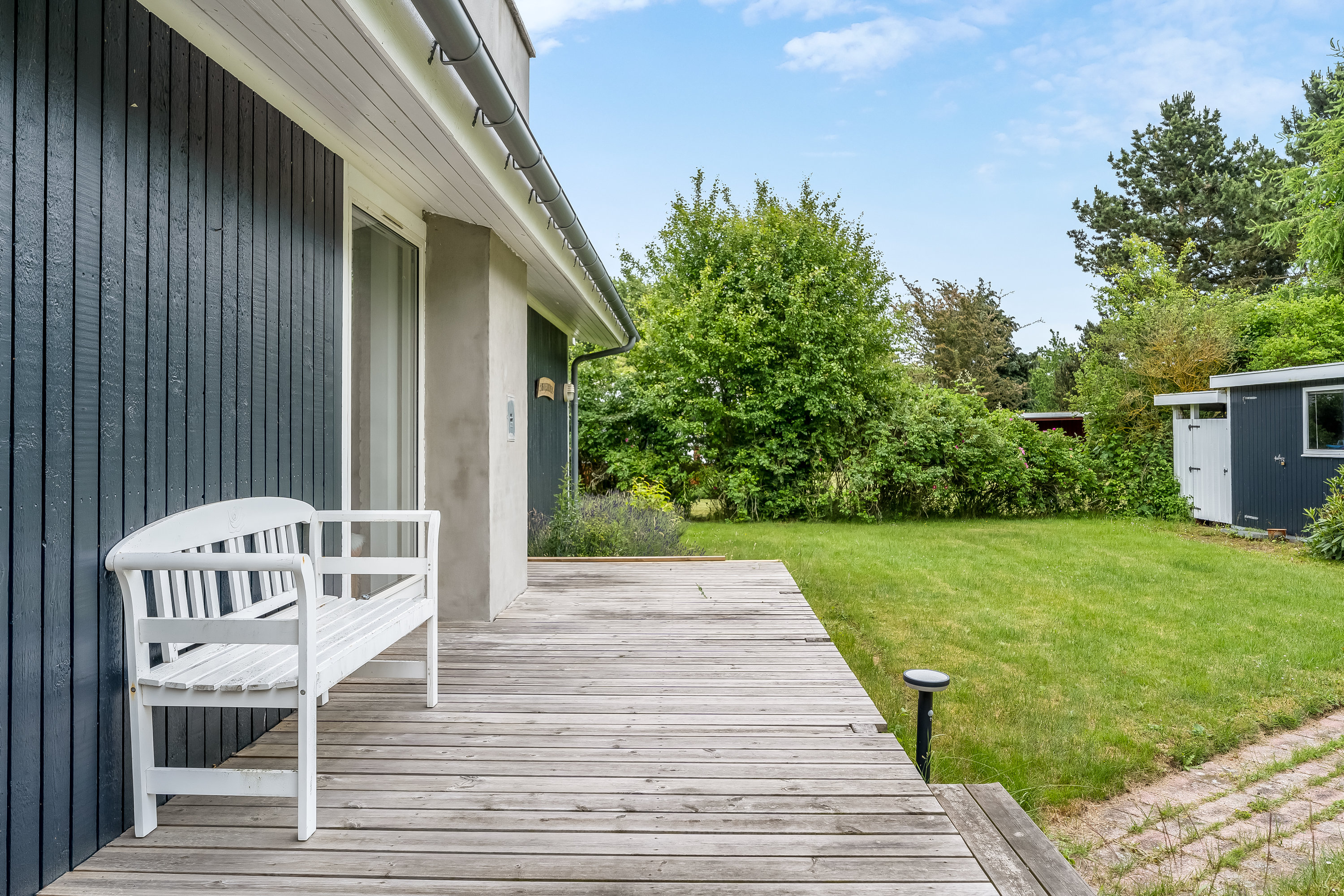 Fremhævet terrasse billede i fuldskærmstilstand. Billede af Fjordstræde 7, Hummingen, 4983 Dannemare