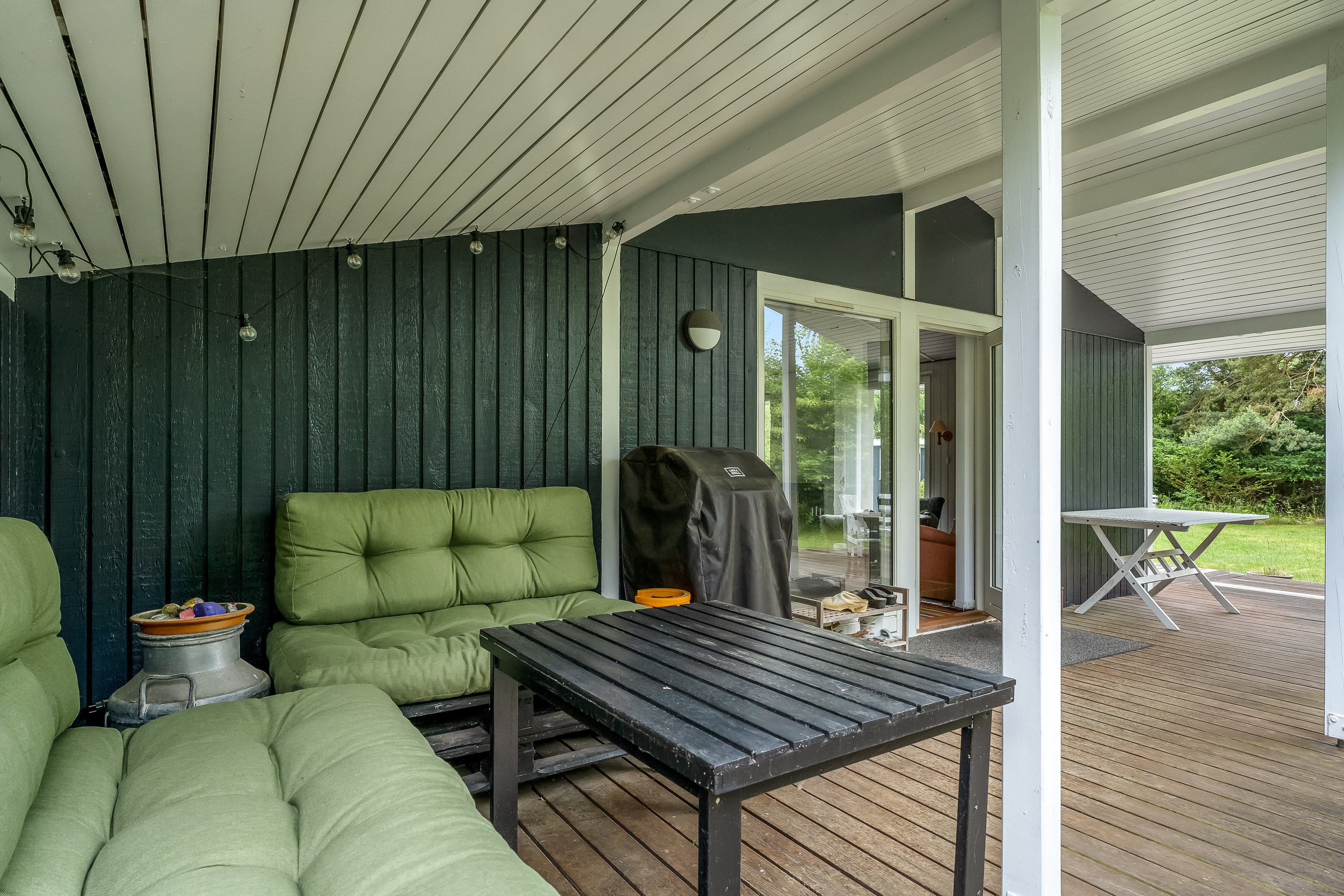 Fremhævet overdækket terrasse billede i fuldskærmstilstand. Billede af Fjordstræde 7, Hummingen, 4983 Dannemare