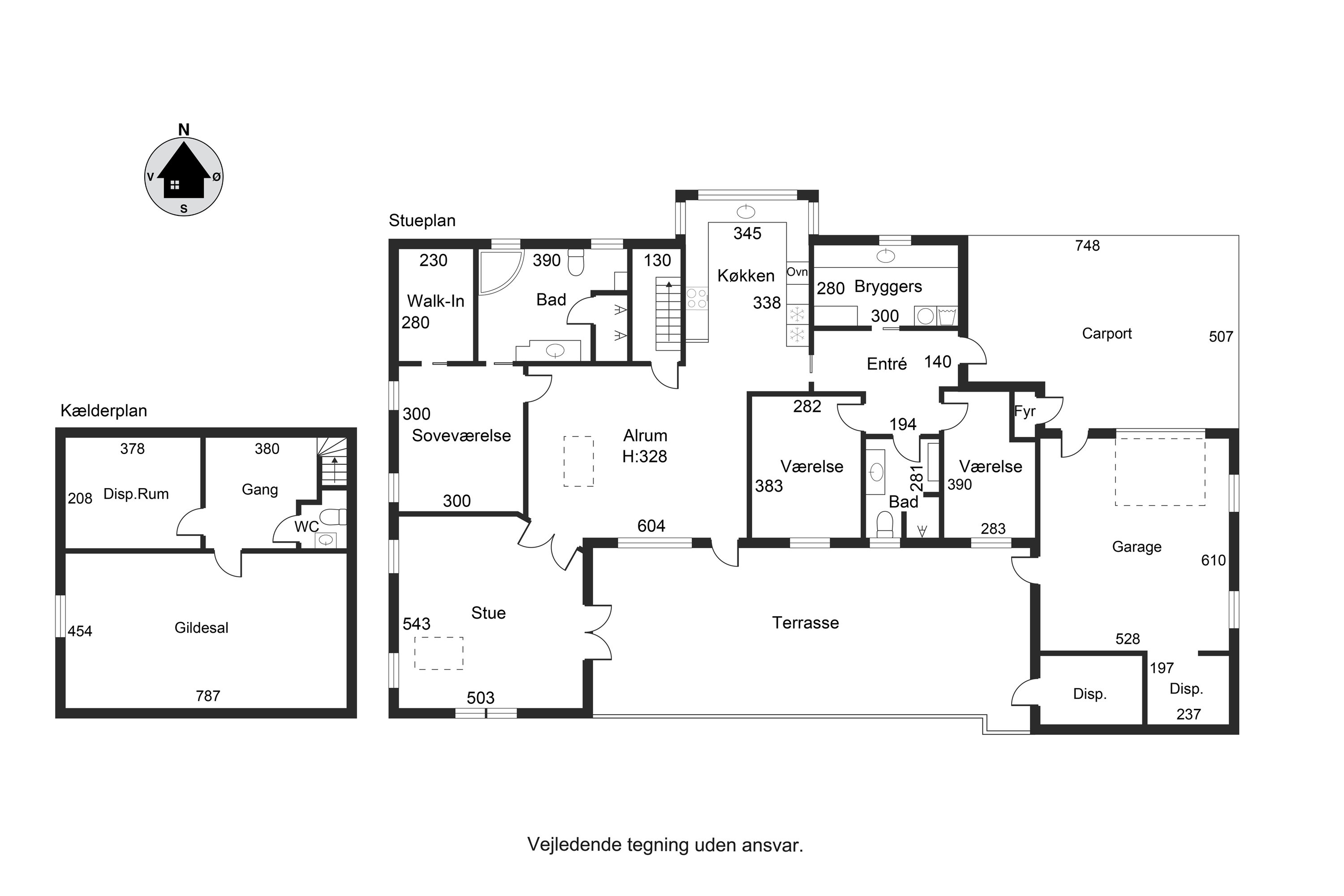 Plantegninger billede af Kløvermarken 31, Tvingstrup, 8700 Horsens