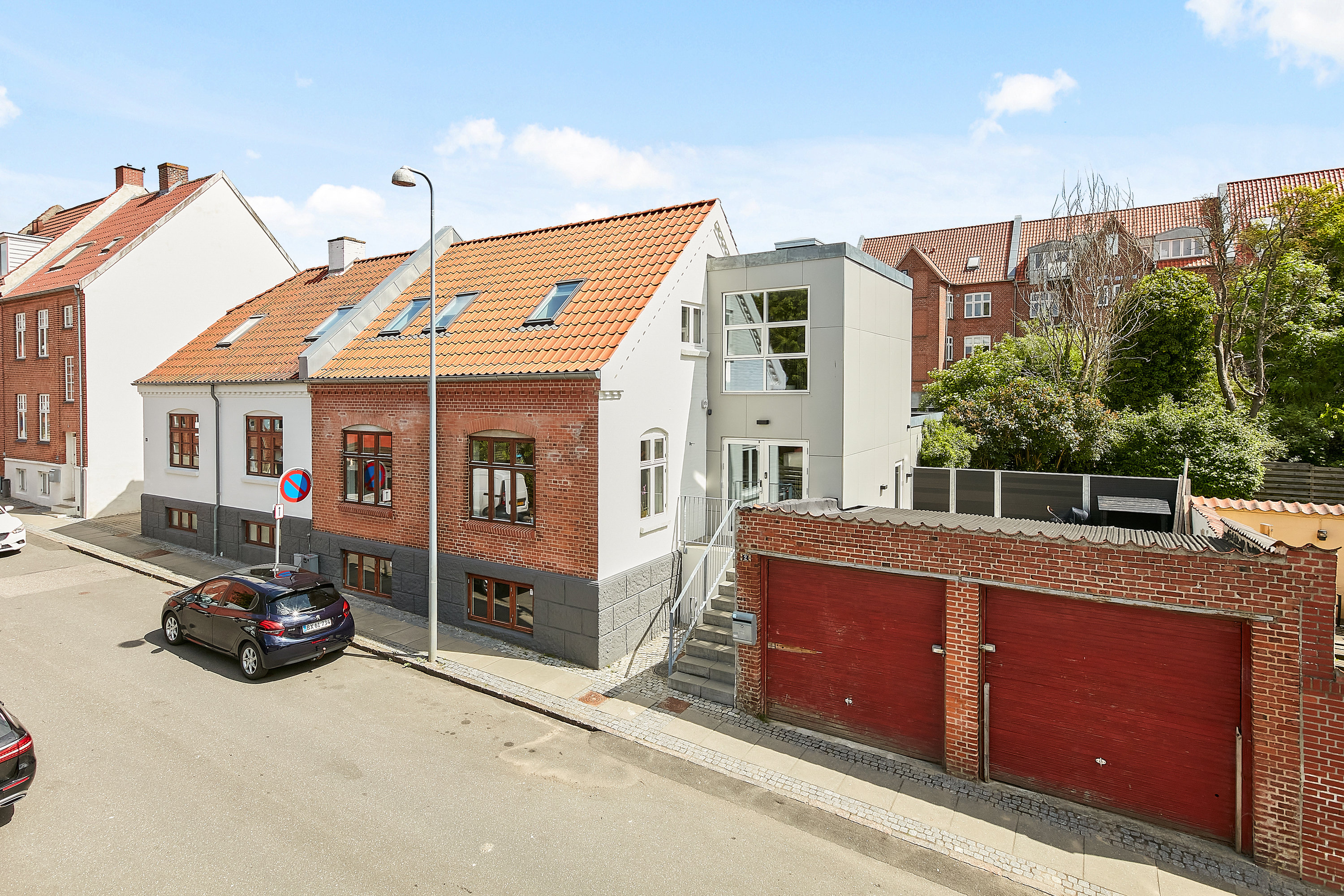 Miniaturebillede 1: facade fra vejen. Billede af Kpt Andersens Gade 2, 8700 Horsens