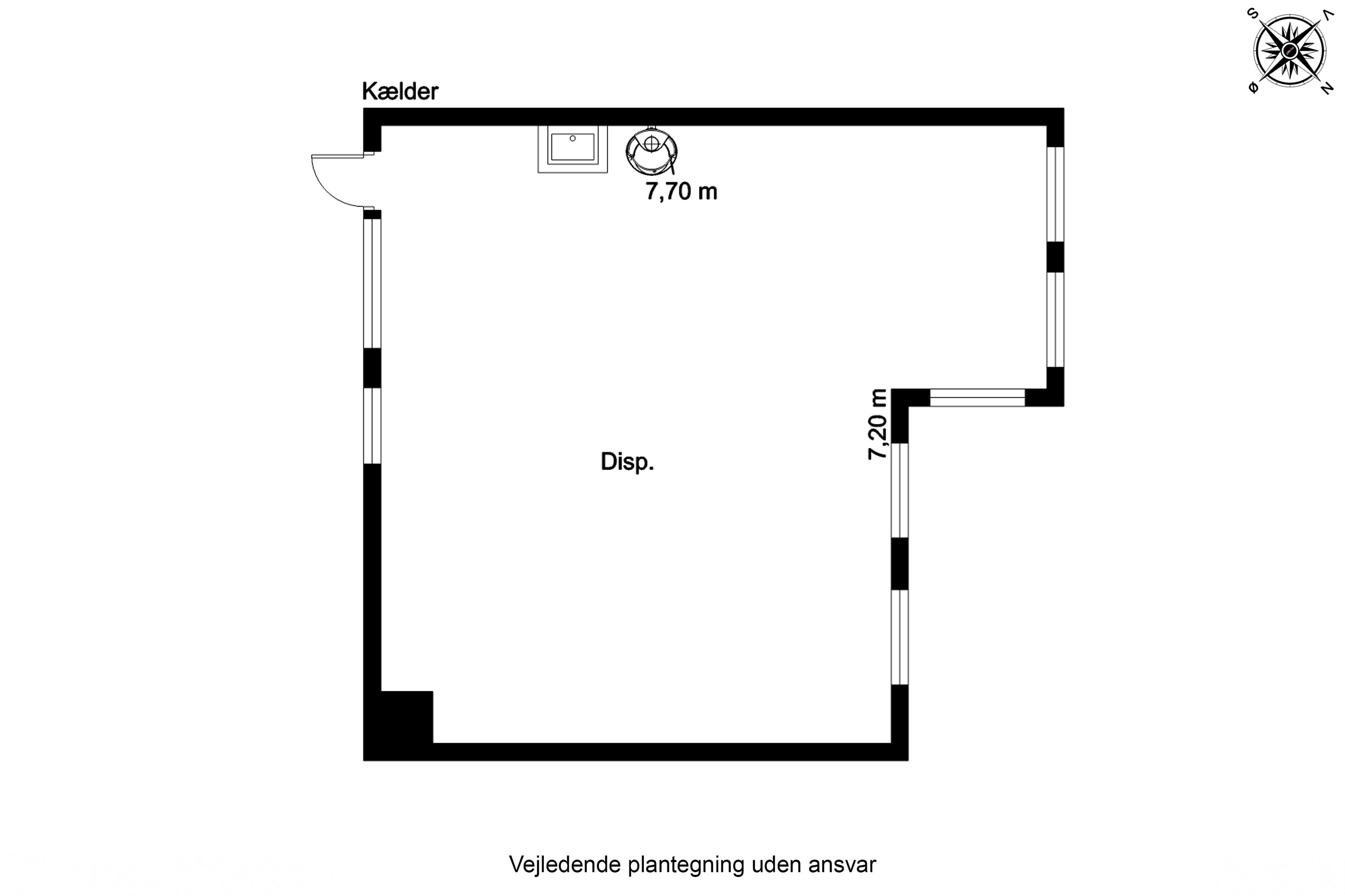 Plantegninger billede af Møllergade 83A, 5700 Svendborg