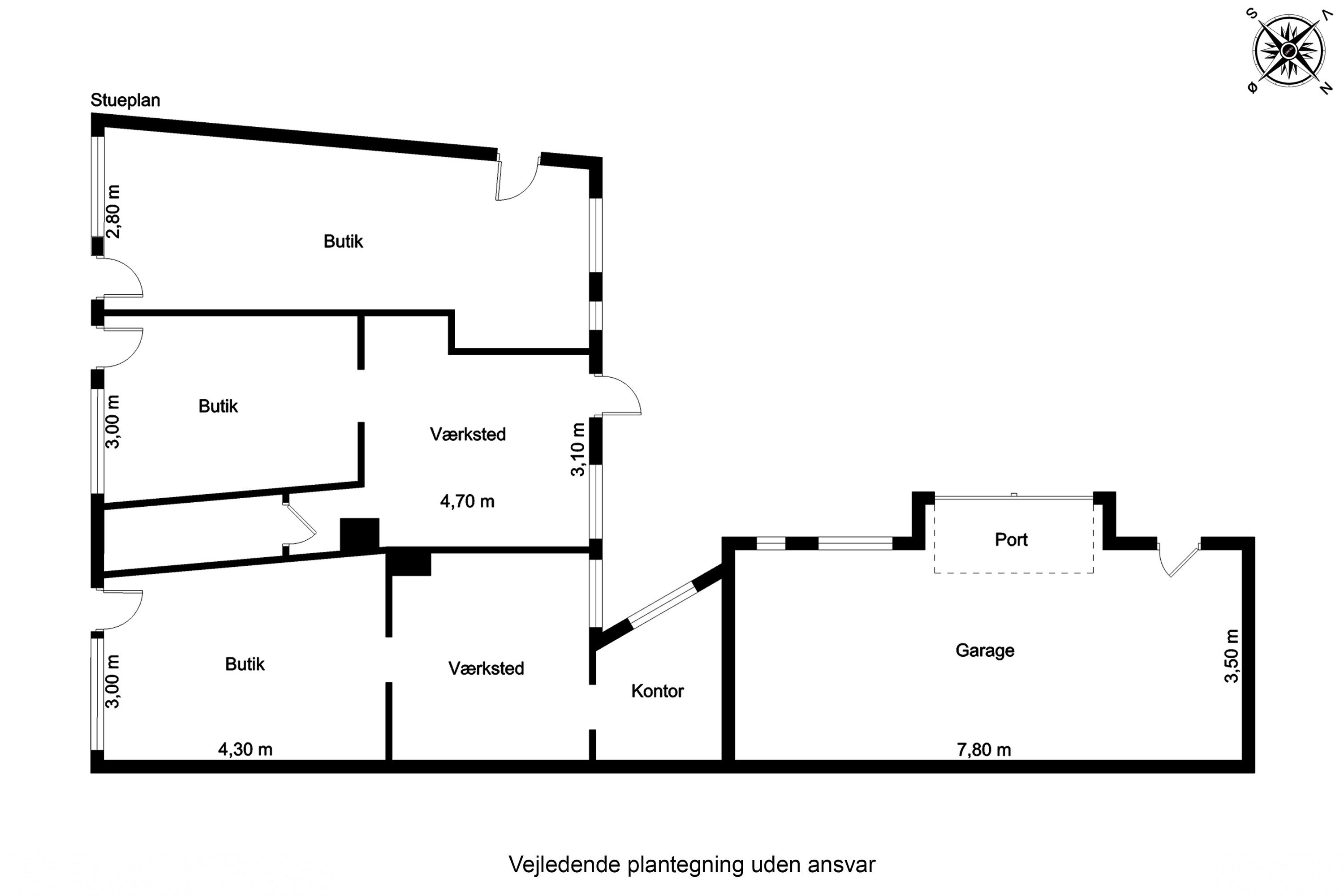 Plantegninger billede af Møllergade 83A, 5700 Svendborg
