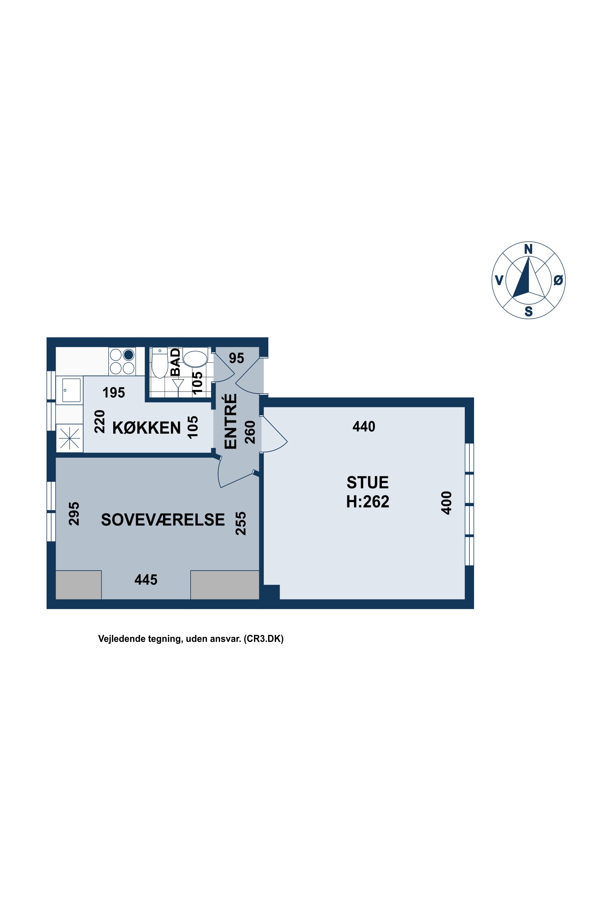 Plantegninger billede af Harrestrupvang 9B, st.. tv., 2500 Valby