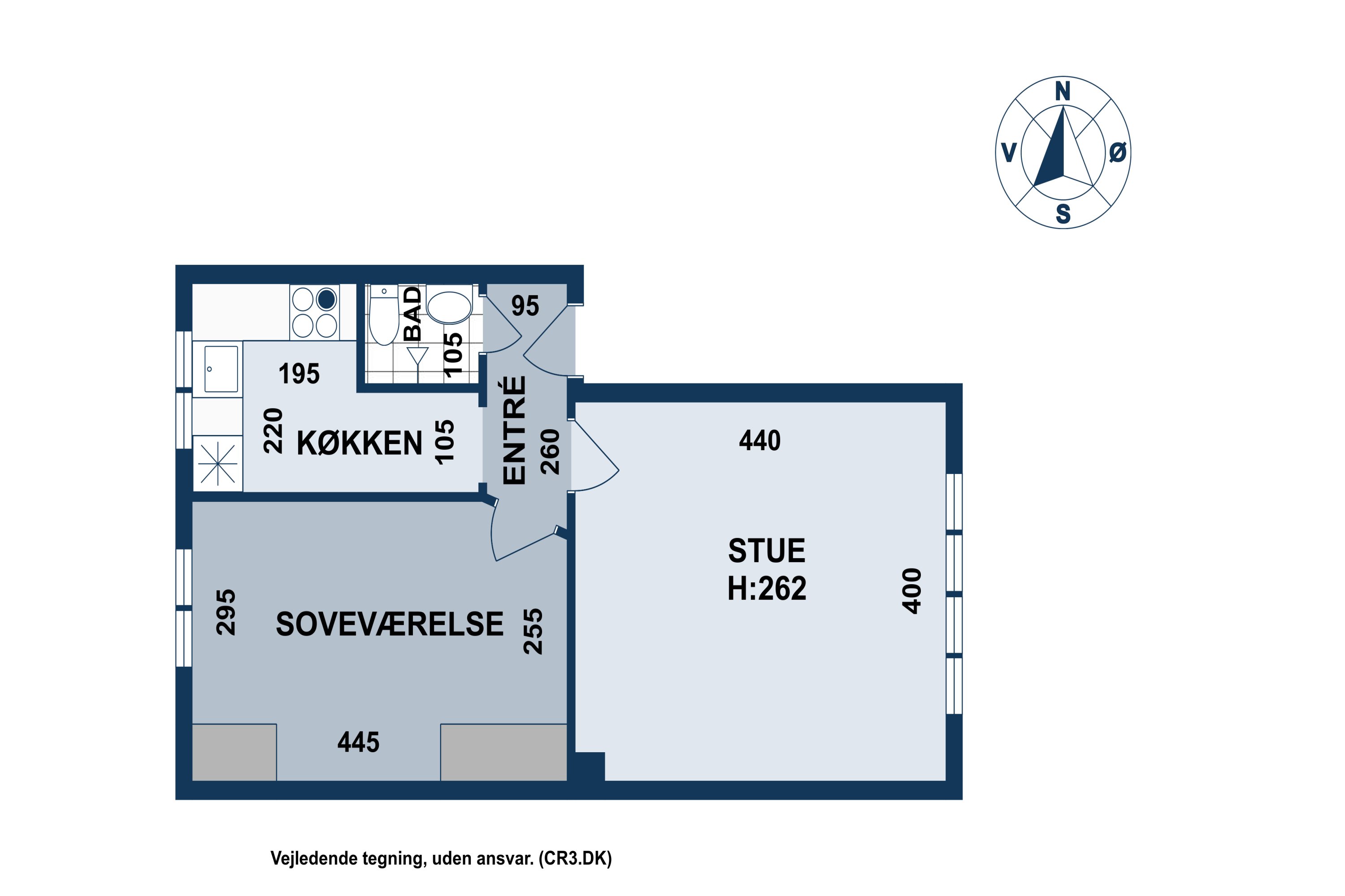 Plantegninger billede af Harrestrupvang 9B, st.. tv., 2500 Valby