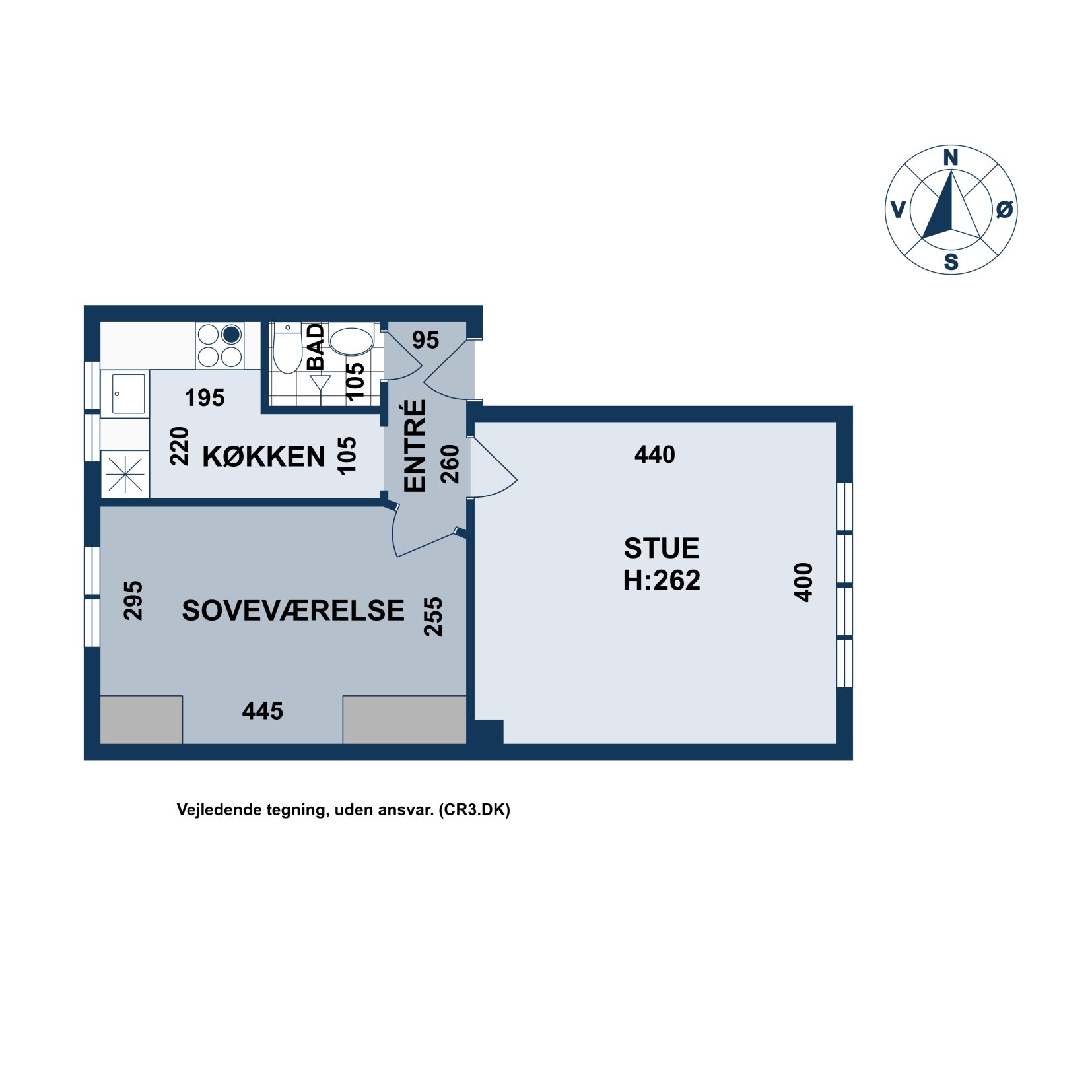 Plantegninger billede af Harrestrupvang 9B, st.. tv., 2500 Valby