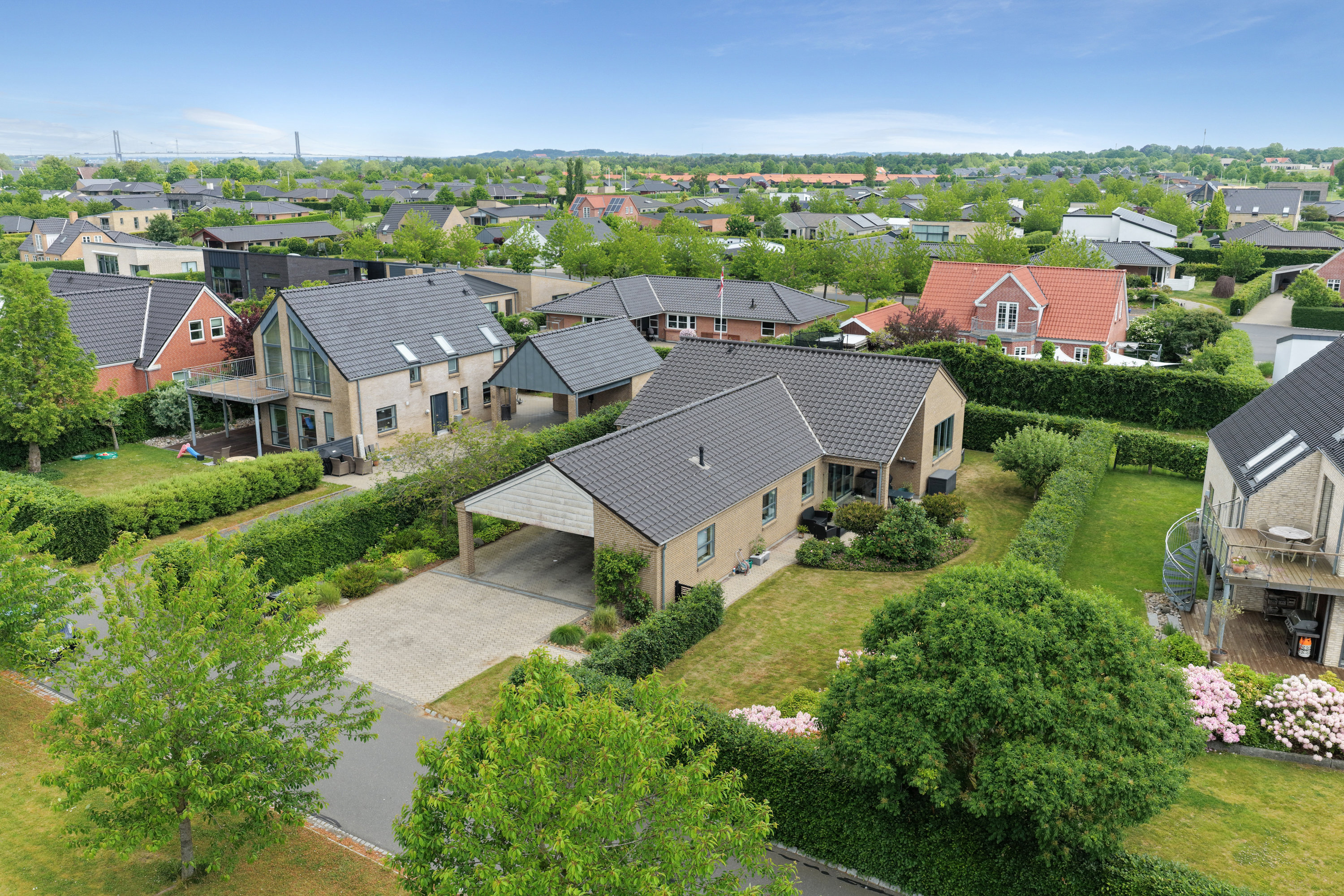 Villa: Facade på Rømøvænget 35, 5500 Middelfart