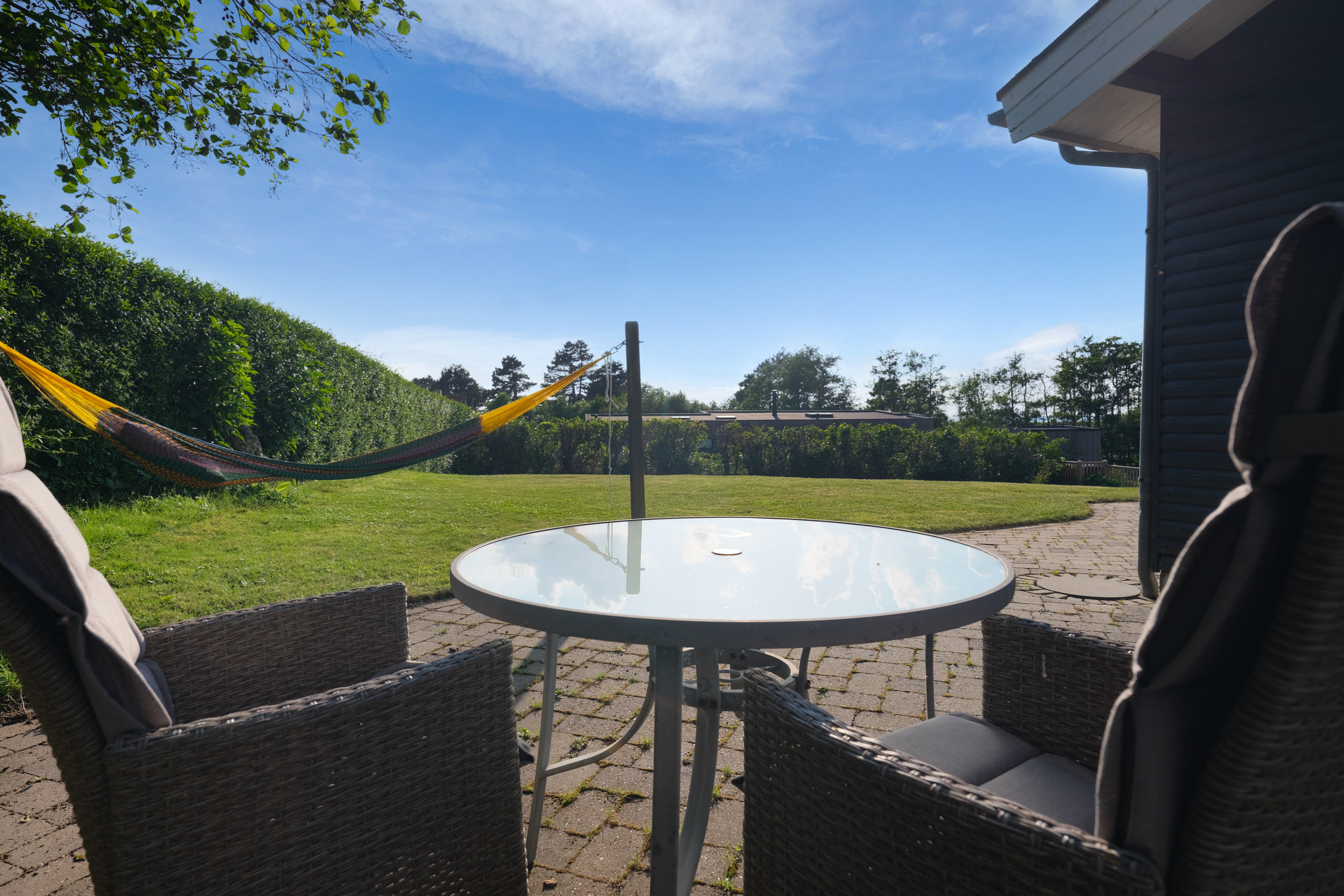 Fremhævet terrasse billede i fuldskærmstilstand. Billede af Hjertegræsset 17, Langø, 5390 Martofte