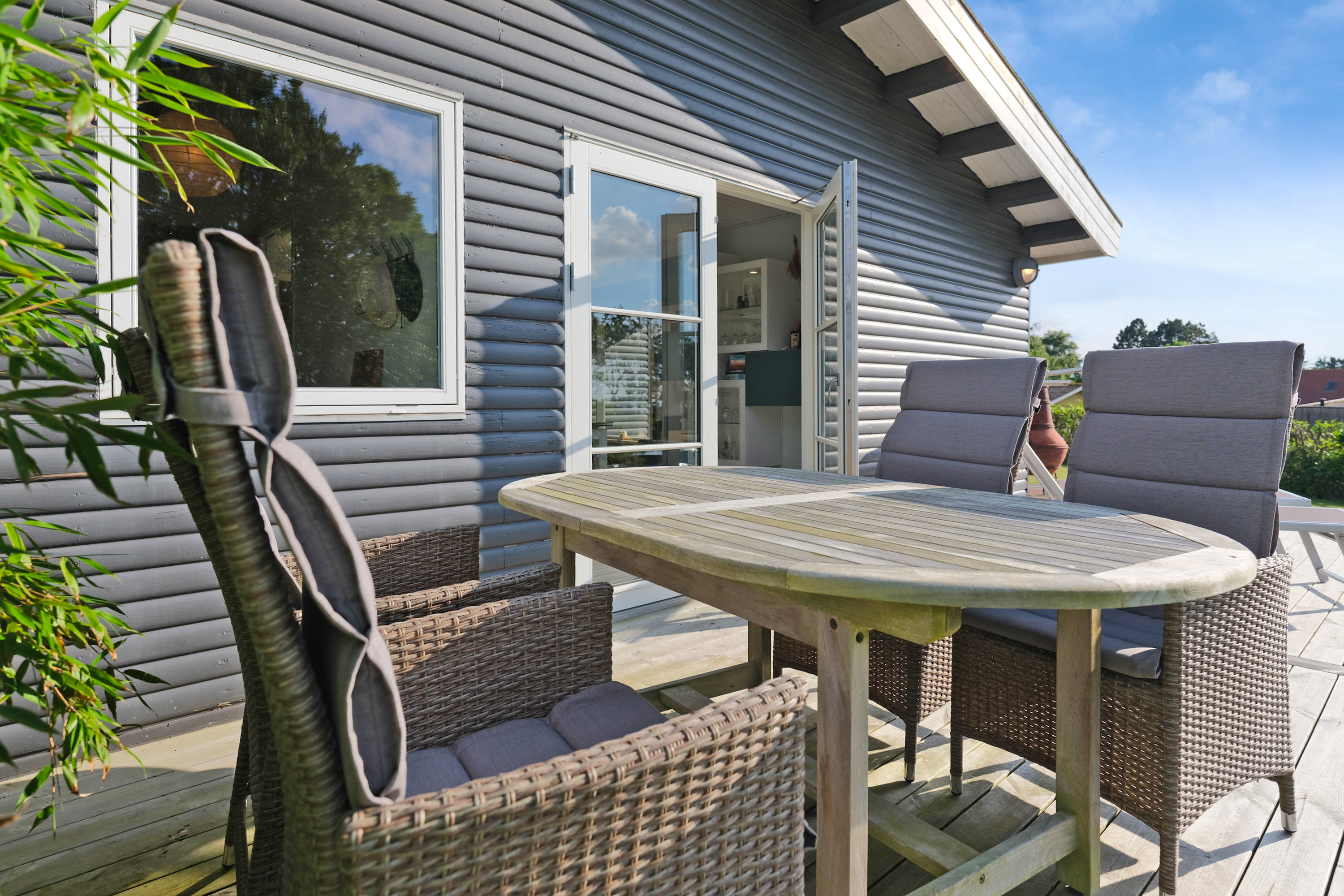 Fremhævet terrasse billede i fuldskærmstilstand. Billede af Hjertegræsset 17, Langø, 5390 Martofte