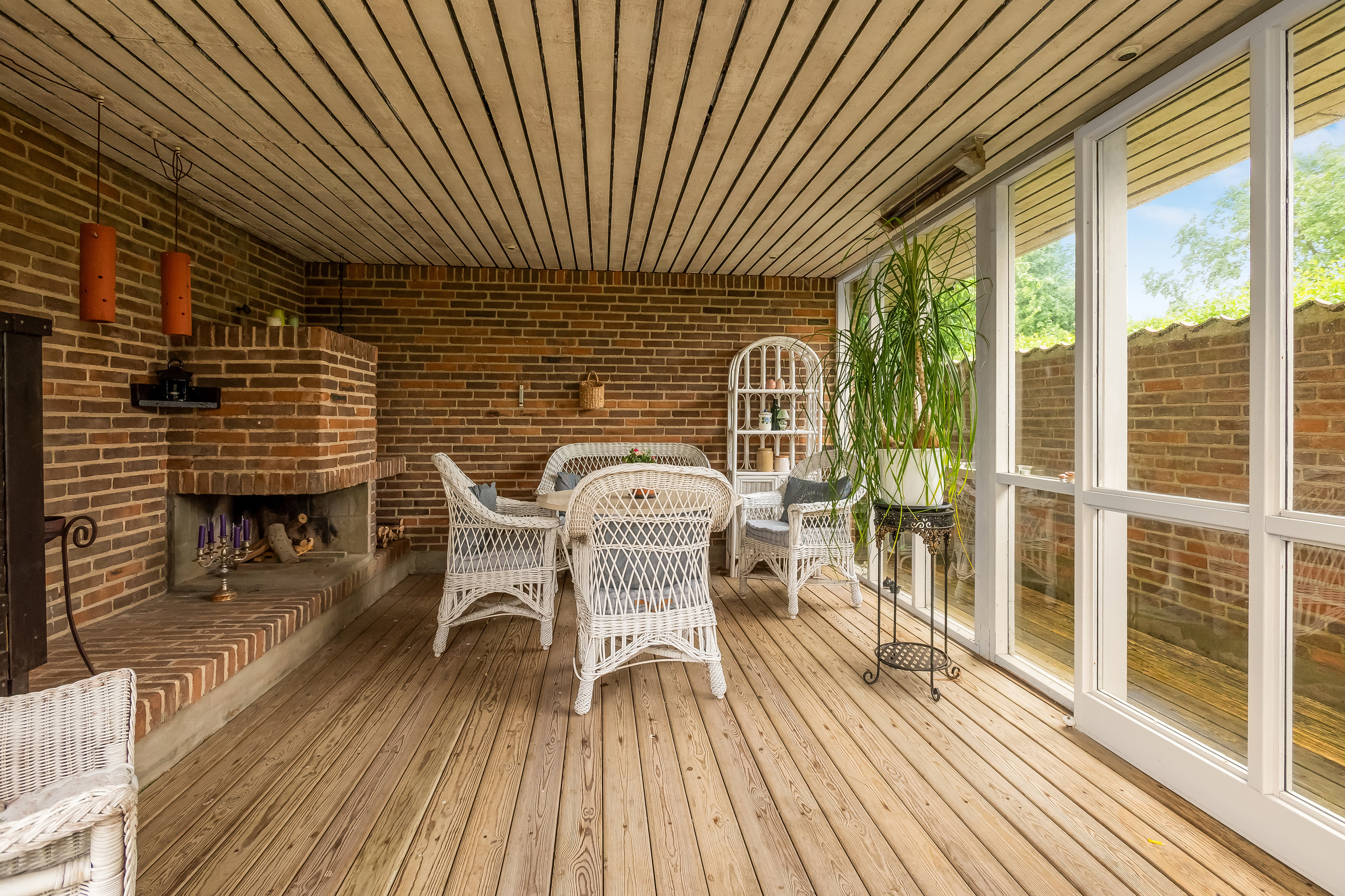 Fremhævet overdækket terrasse billede i fuldskærmstilstand. Billede af Ellehammersvej 40, 7500 Holstebro