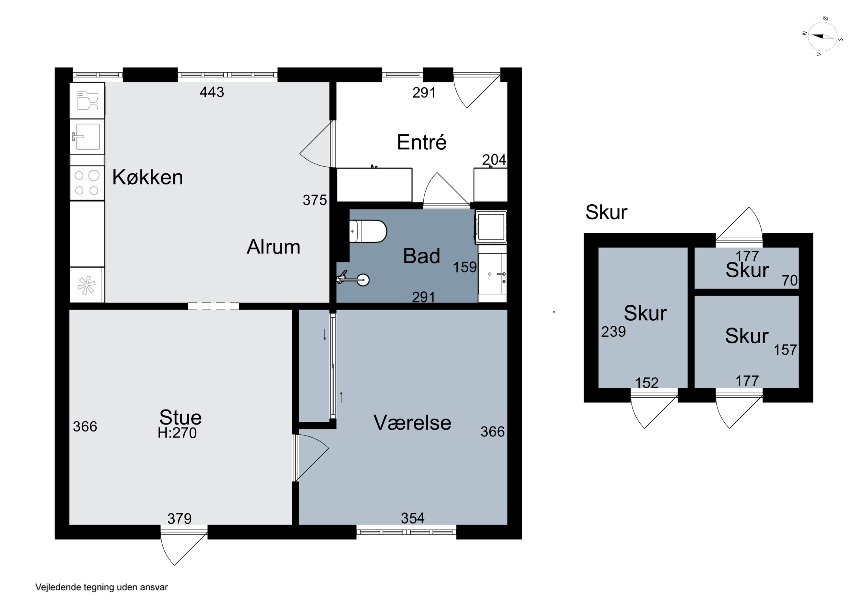 Plantegninger billede af Mosevej 3A, st.., 2970 Hørsholm