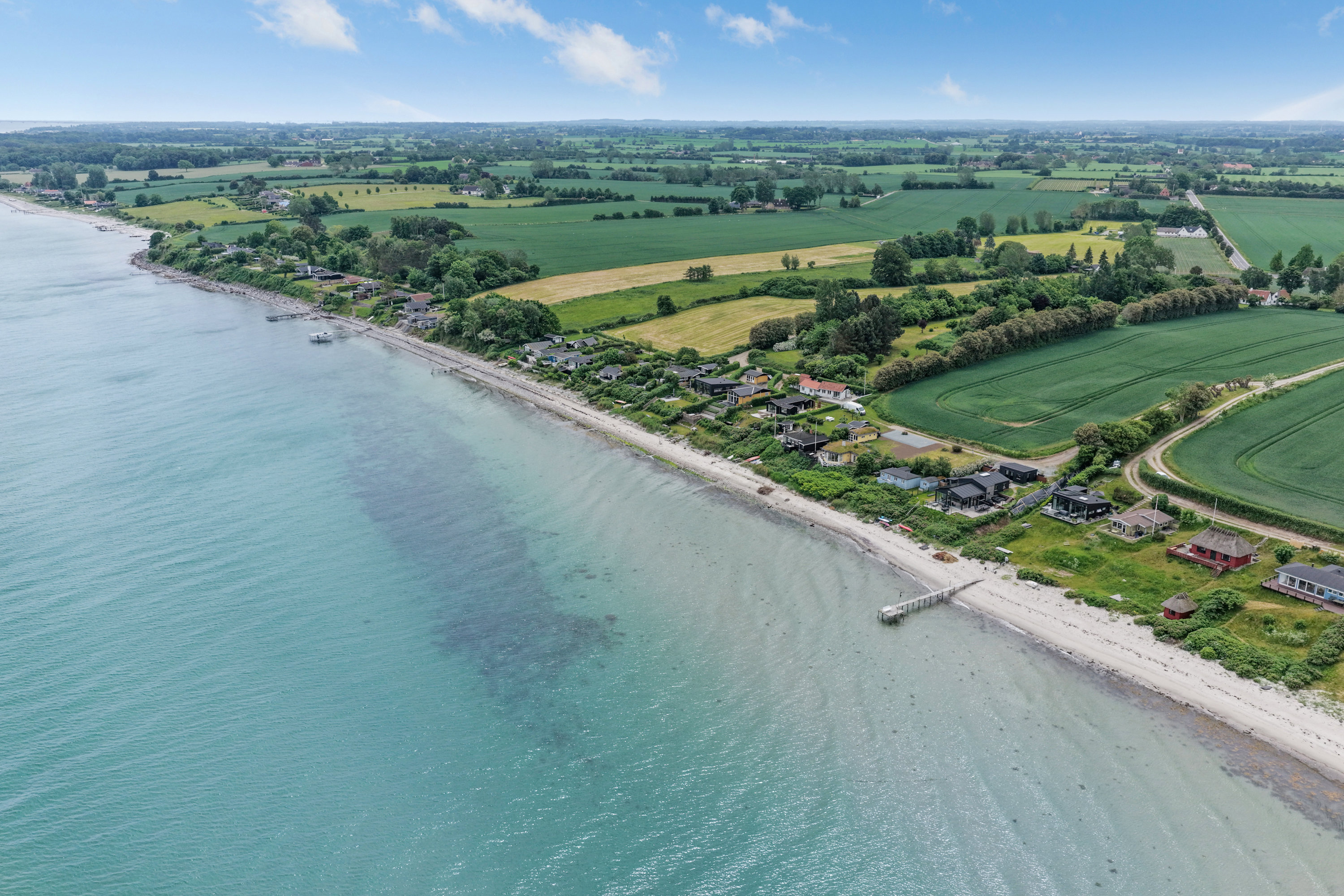 Fremhævet luftfoto billede i fuldskærmstilstand. Billede af Andkær Strand 4, Bovense, 5800 Nyborg