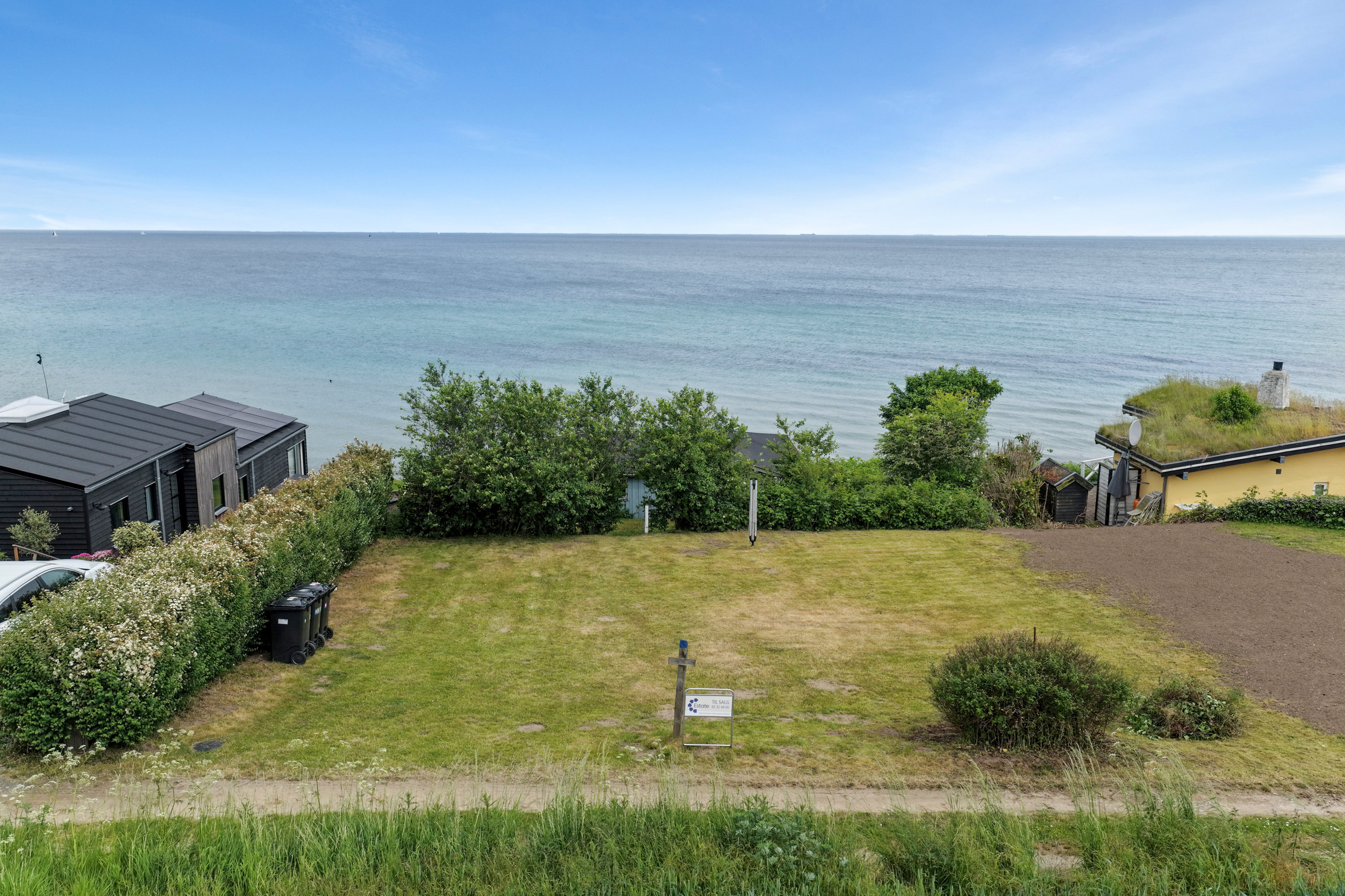 Fremhævet luftfoto billede i fuldskærmstilstand. Billede af Andkær Strand 4, Bovense, 5800 Nyborg