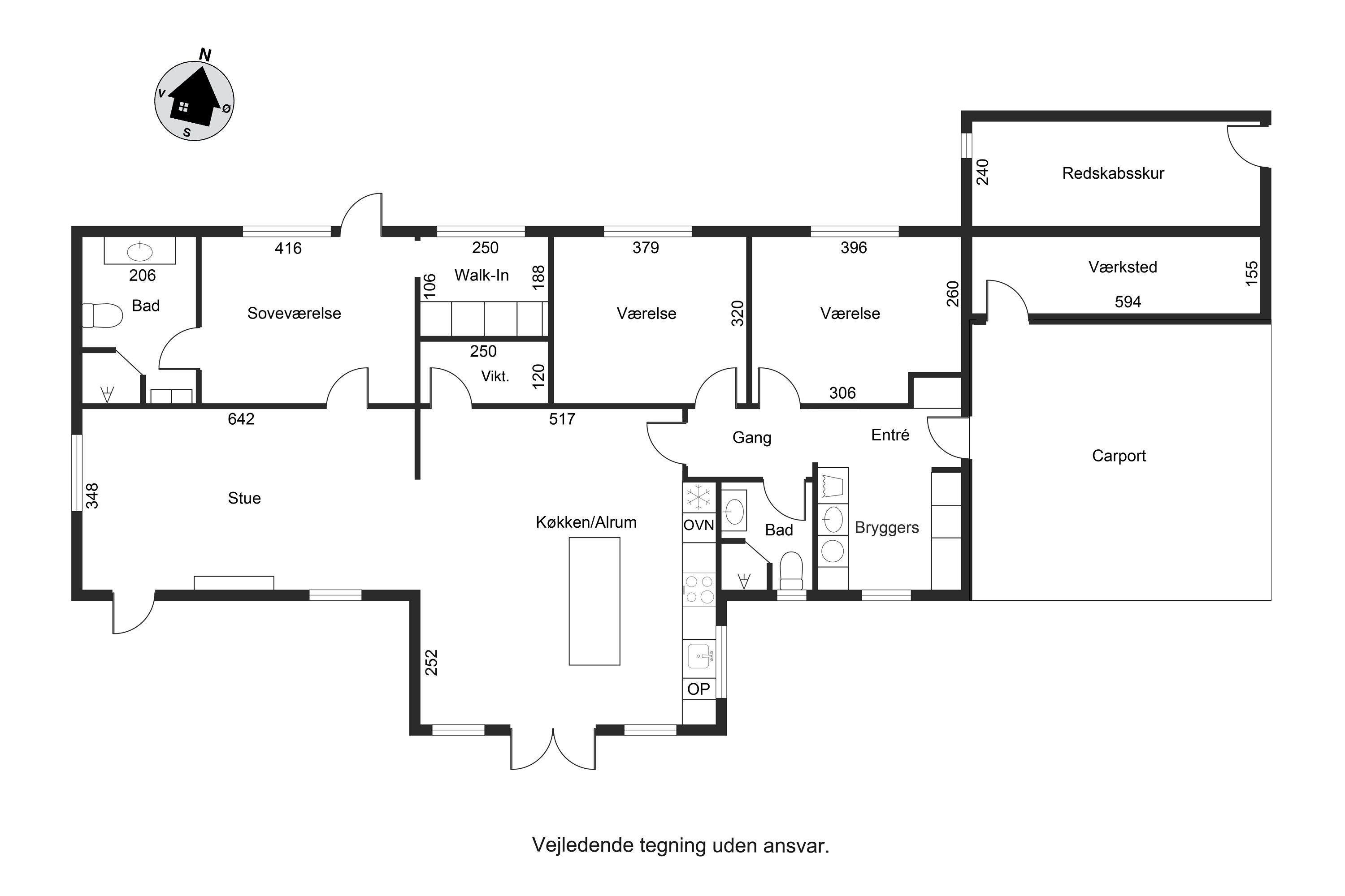 Plantegninger billede af Normandshave 17, Bygholm, 8700 Horsens