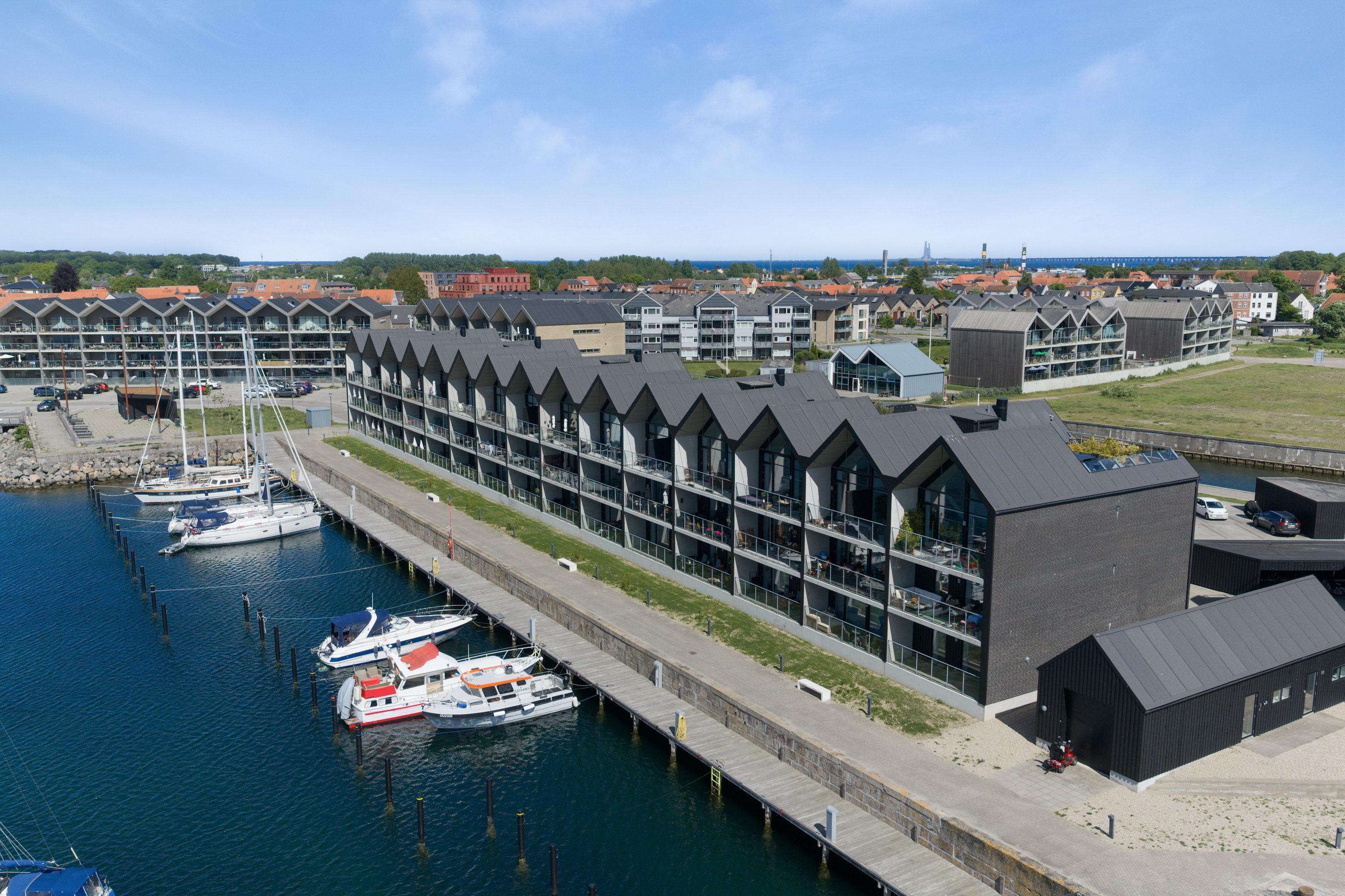 Fremhævet luftfoto billede i fuldskærmstilstand. Billede af Midtermolen 24, st.. tv., 5800 Nyborg