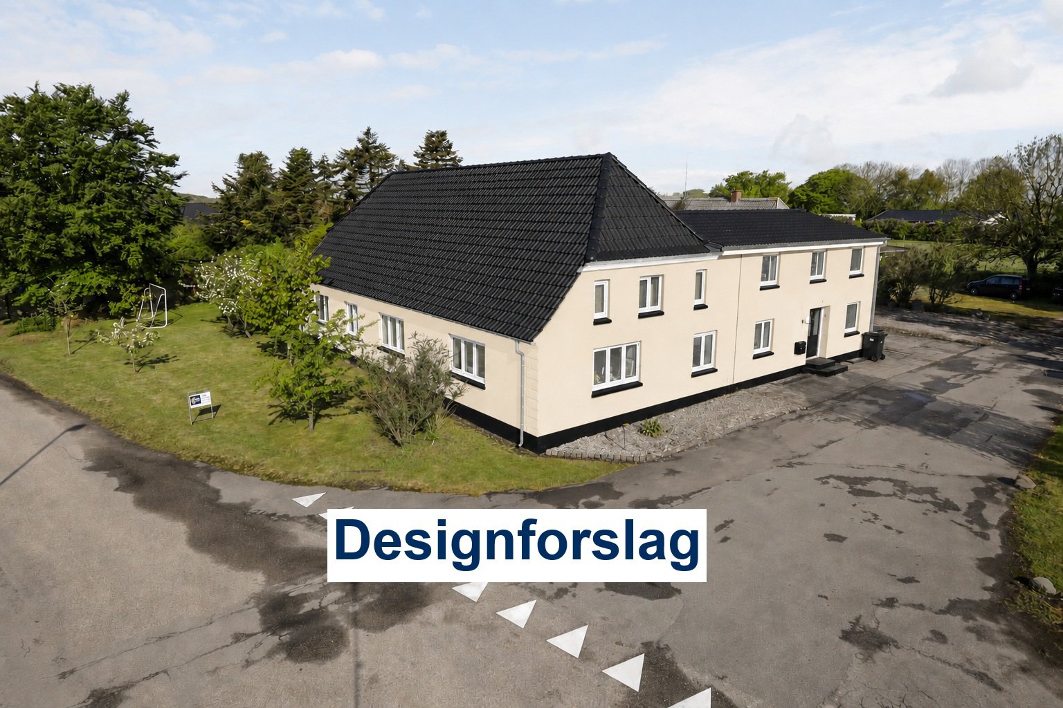 Fremhævet designforslag billede i fuldskærmstilstand. Billede af Hellufvej 3, Tåsinge, 5700 Svendborg