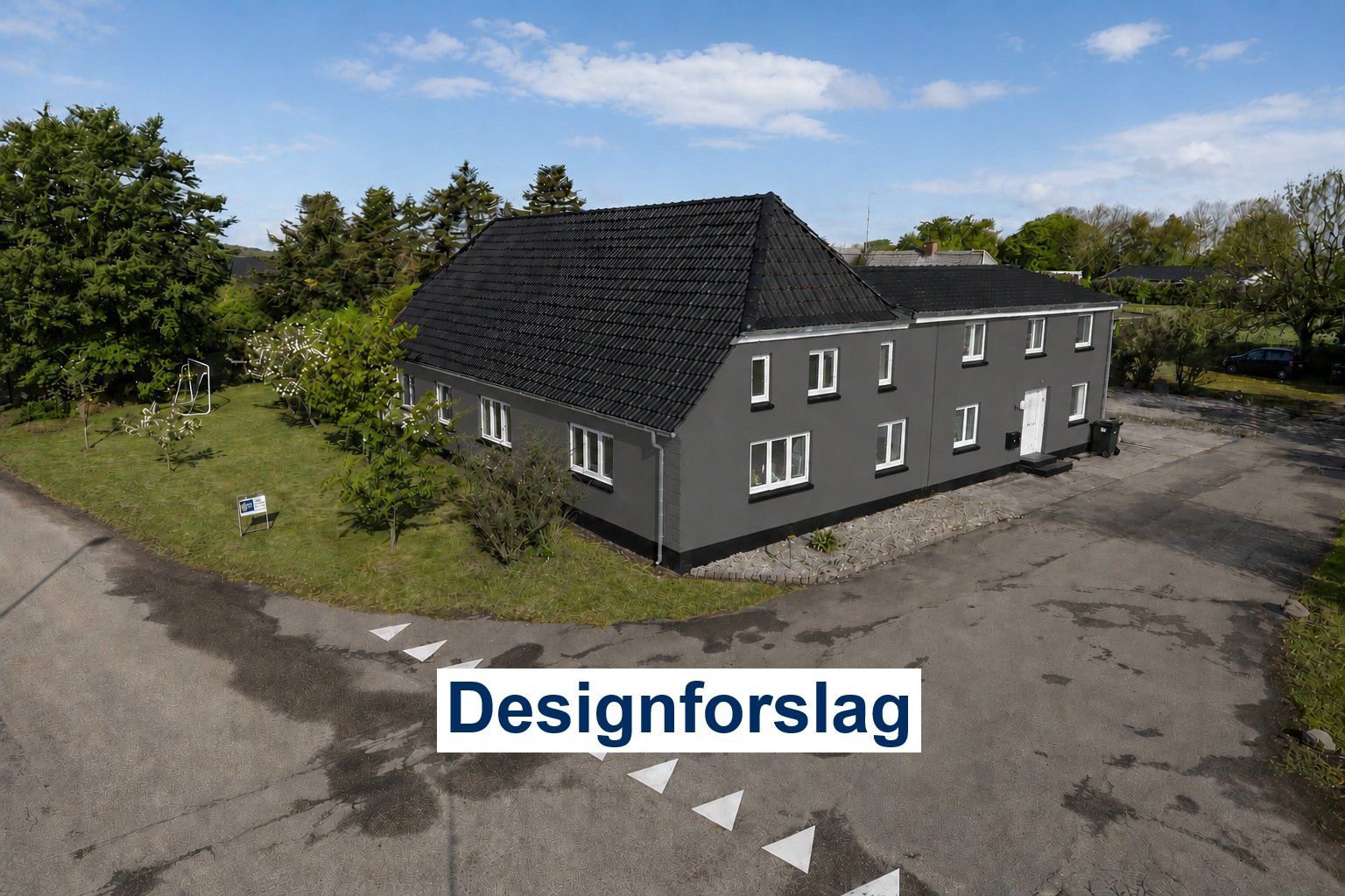 Fremhævet designforslag billede i fuldskærmstilstand. Billede af Hellufvej 3, Tåsinge, 5700 Svendborg