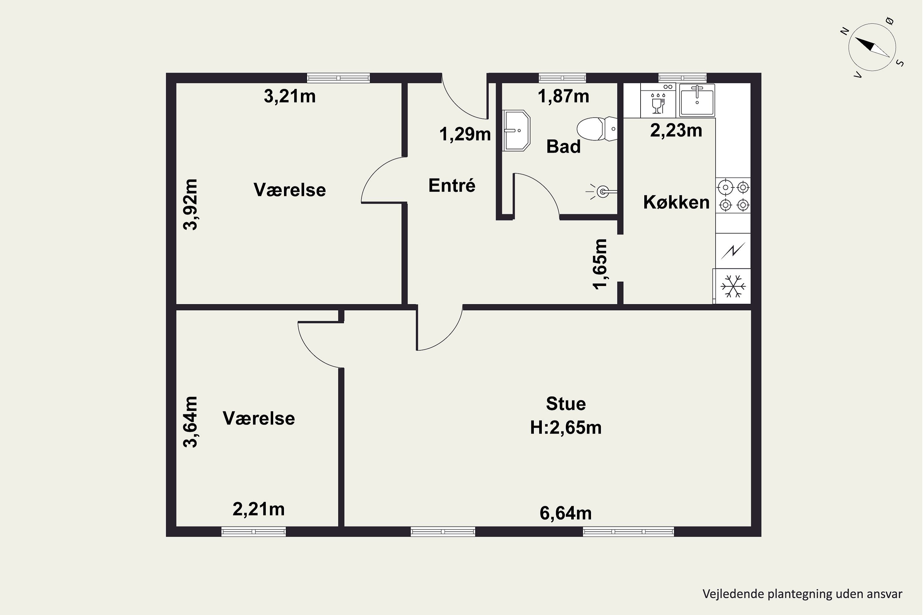 Plantegninger billede af Volden 6, 8800 Viborg