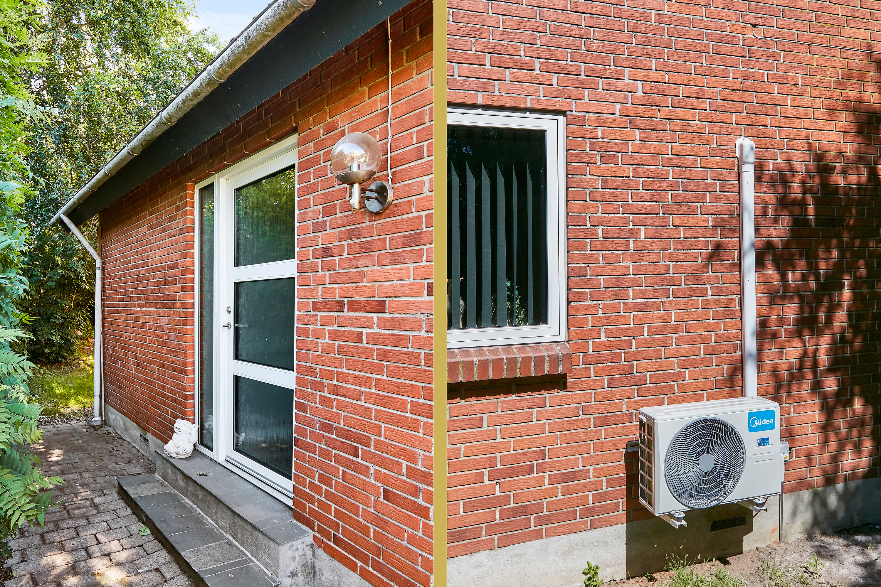 Fremhævet detaljer - facade billede i fuldskærmstilstand. Billede af Egernvej 1, 8700 Horsens