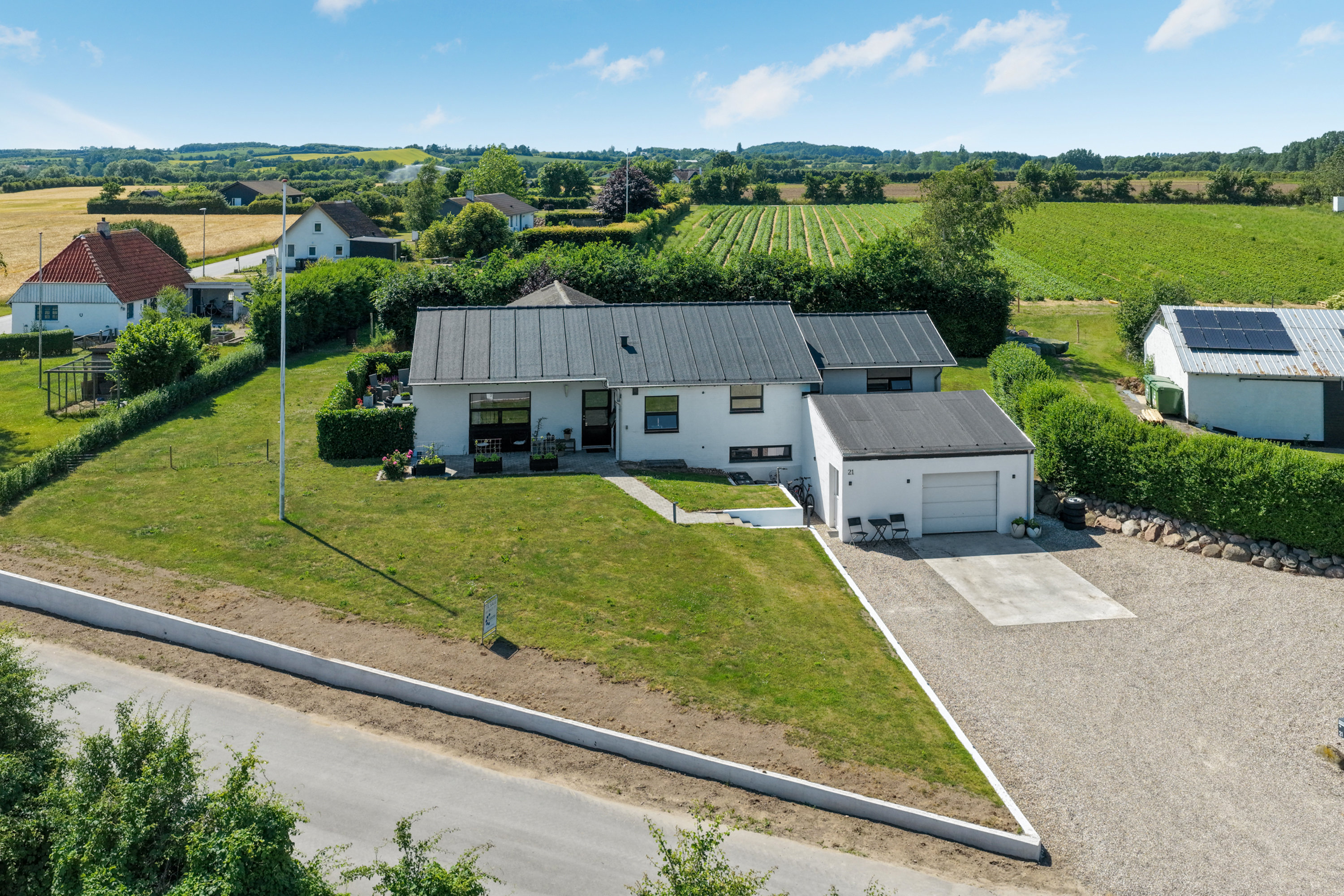 Villa: Udendørs på Strandbyvej 21, Strandby, 5683 Haarby