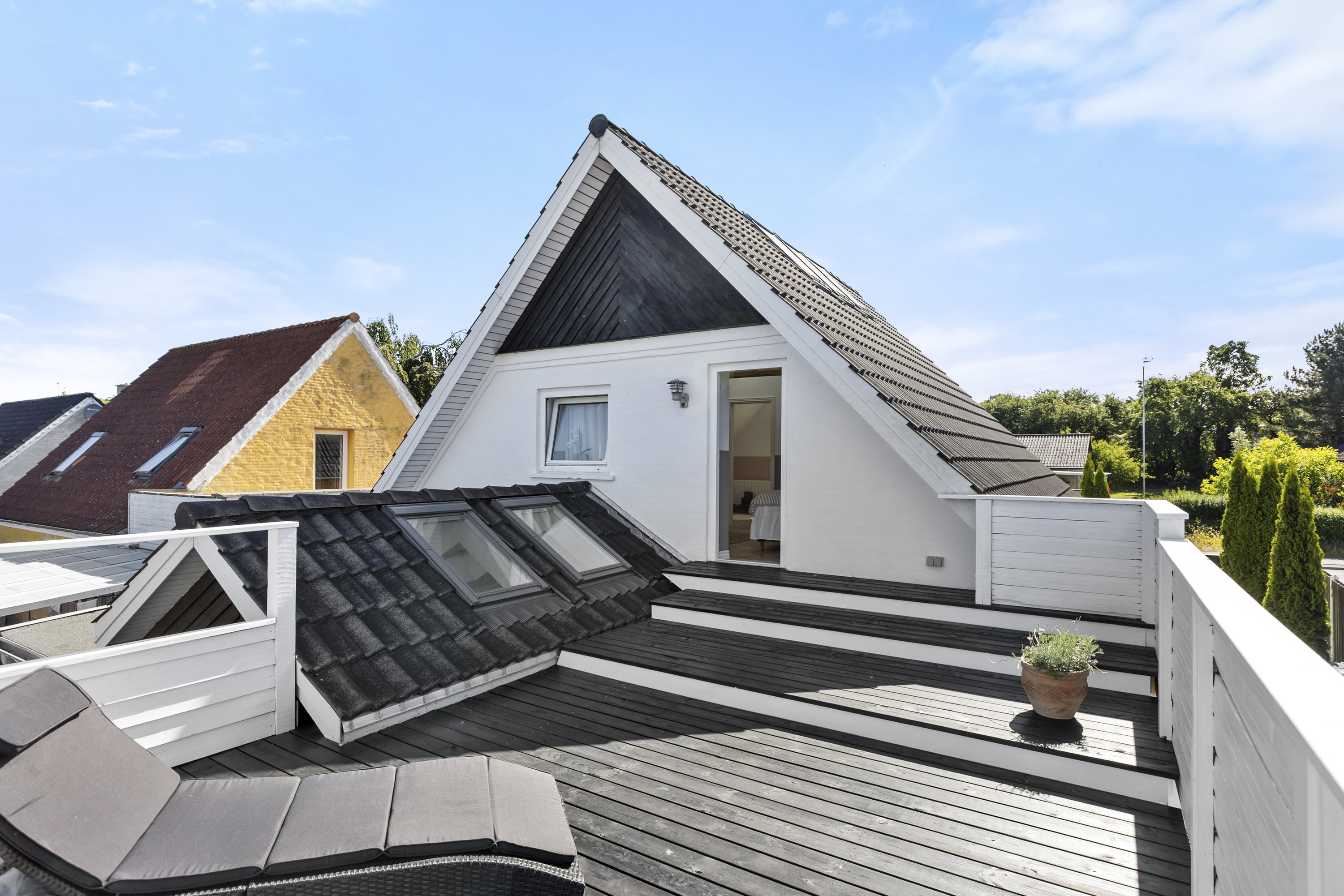 Fremhævet tagterrasse billede i fuldskærmstilstand. Billede af Fabrikvej 7, 4470 Svebølle