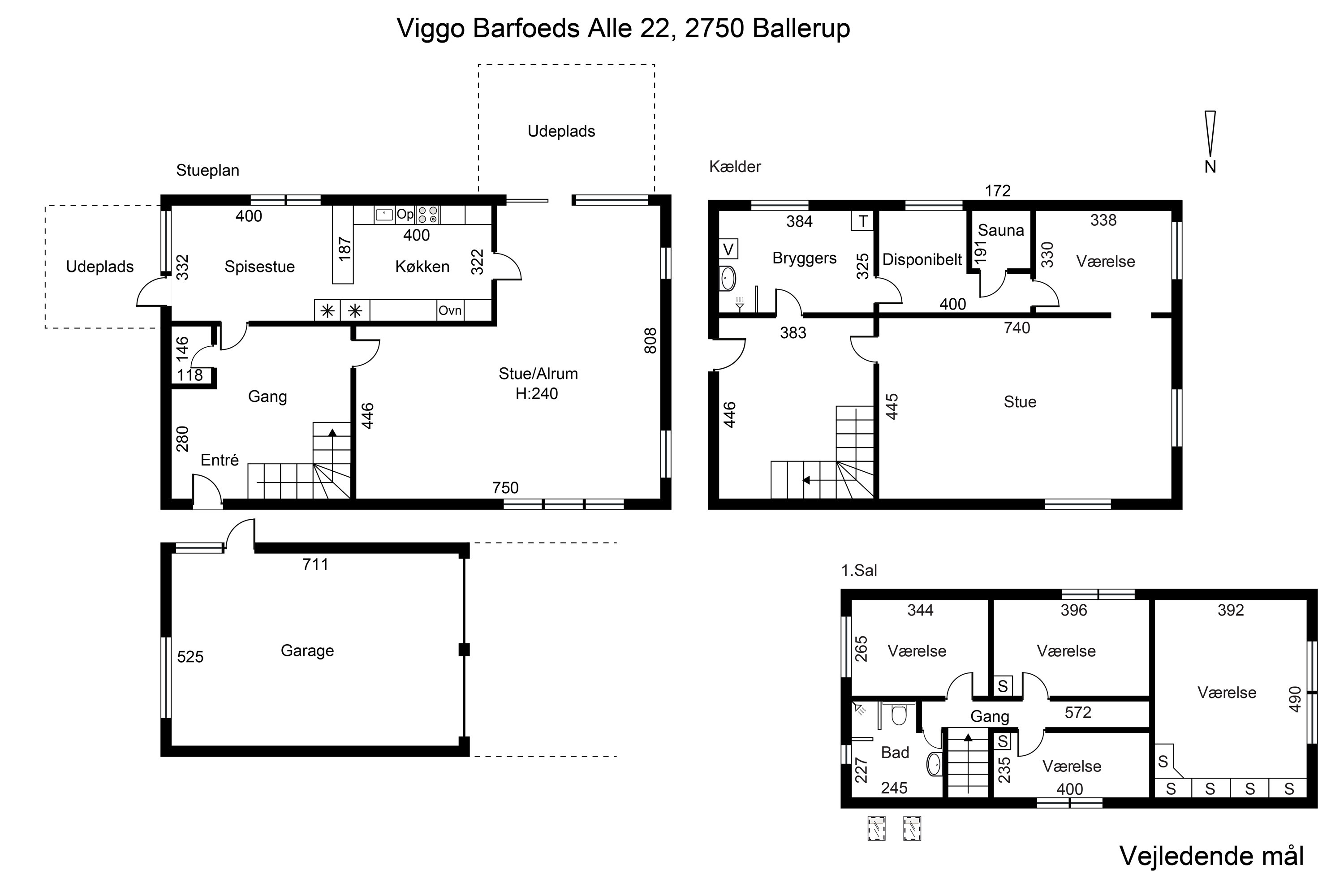 Plantegninger billede af Viggo Barfoeds Alle 22, 2750 Ballerup
