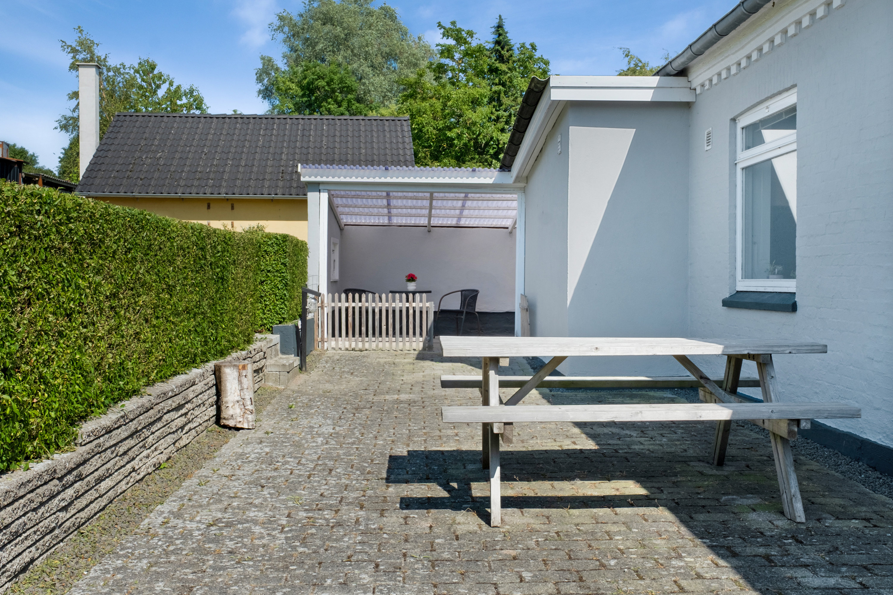 Fremhævet terrasse billede i fuldskærmstilstand. Billede af Vandværksvej 10, Dreslette, 5683 Haarby