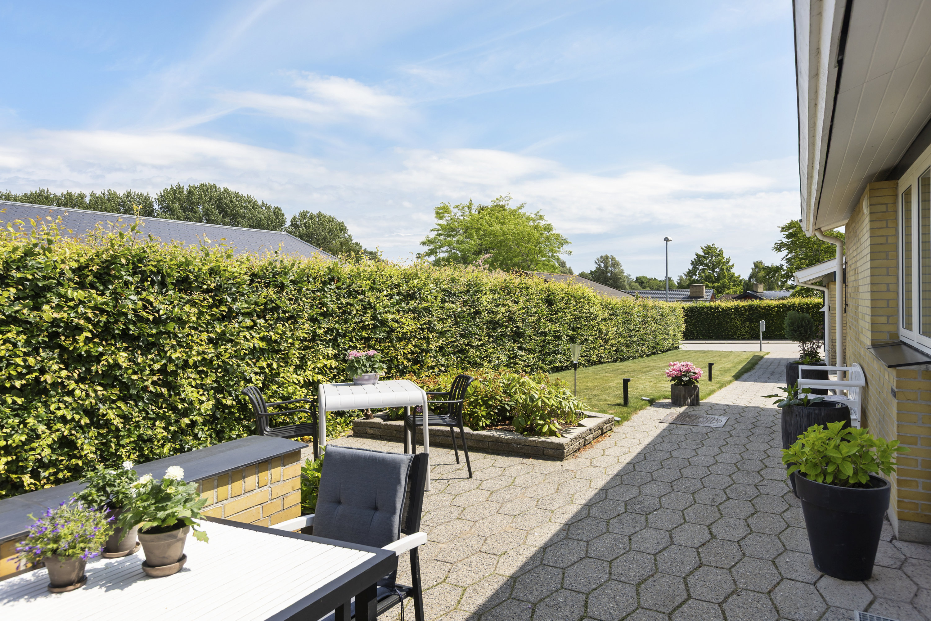 Fremhævet terrasse billede i fuldskærmstilstand. Billede af Toftager 16, Store Valby, 4000 Roskilde
