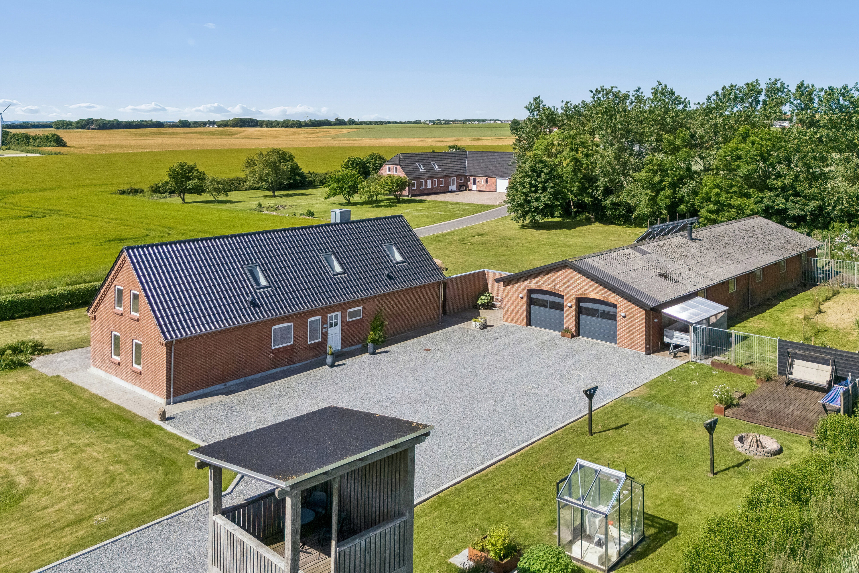 Fremhævet luftfoto billede i fuldskærmstilstand. Billede af Stevnsvej 8, Sennels, 7700 Thisted