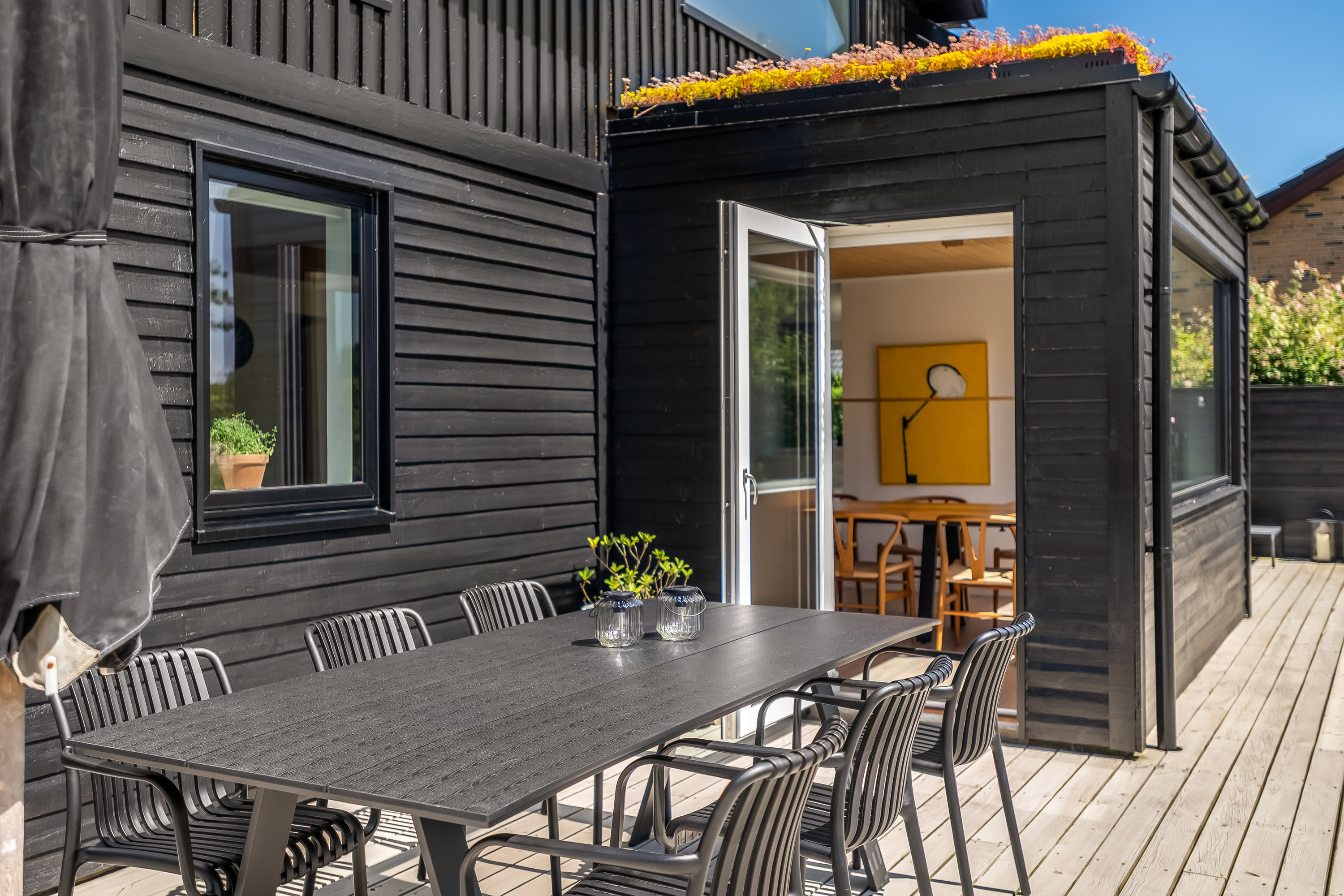 Fremhævet terrasse billede i fuldskærmstilstand. Billede af Flintøksen 5, Mejrup, 7500 Holstebro