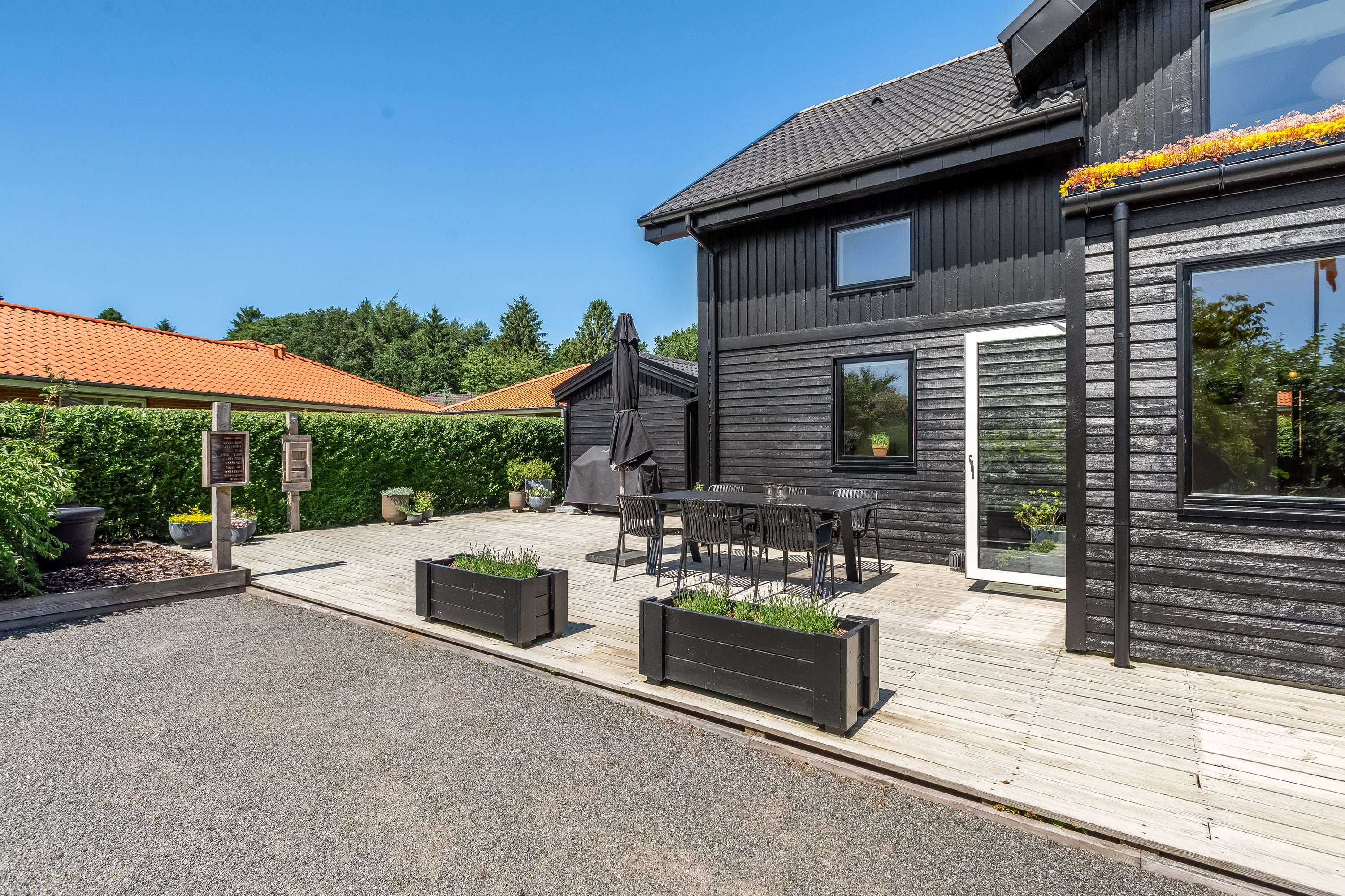 Fremhævet terrasse billede i fuldskærmstilstand. Billede af Flintøksen 5, Mejrup, 7500 Holstebro