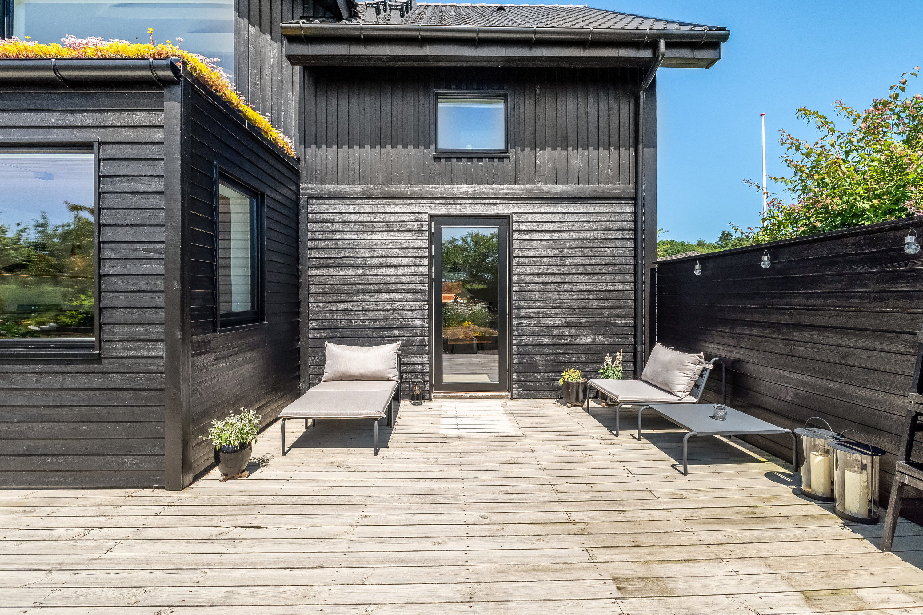 Fremhævet terrasse billede i fuldskærmstilstand. Billede af Flintøksen 5, Mejrup, 7500 Holstebro