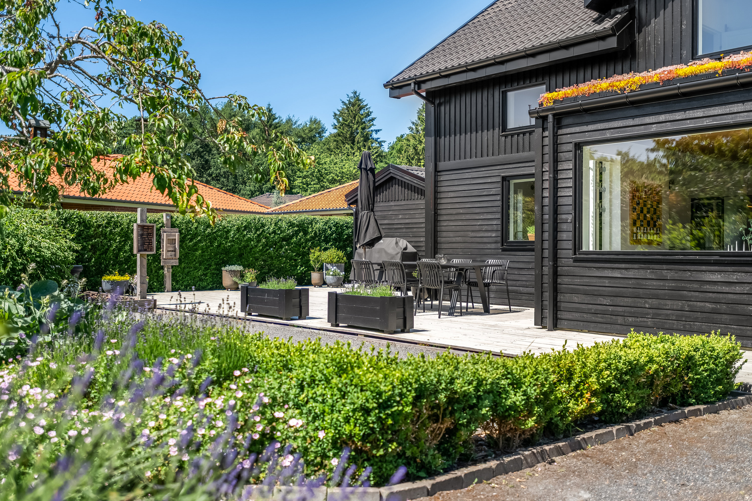 Fremhævet terrasse billede i fuldskærmstilstand. Billede af Flintøksen 5, Mejrup, 7500 Holstebro