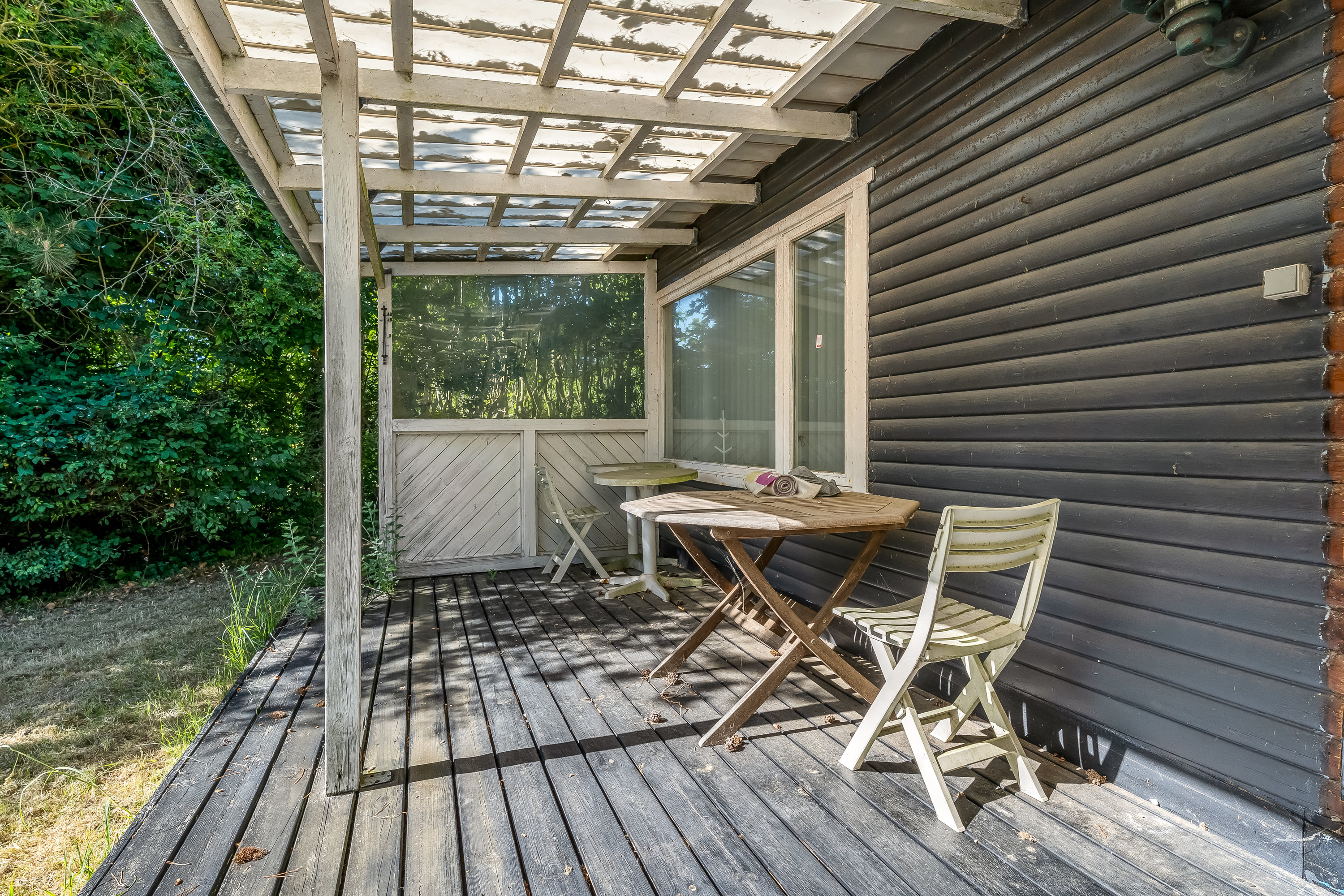 Fremhævet overdækket terrasse billede i fuldskærmstilstand. Billede af Dyssevej 9, Vesternæs, 4900 Nakskov