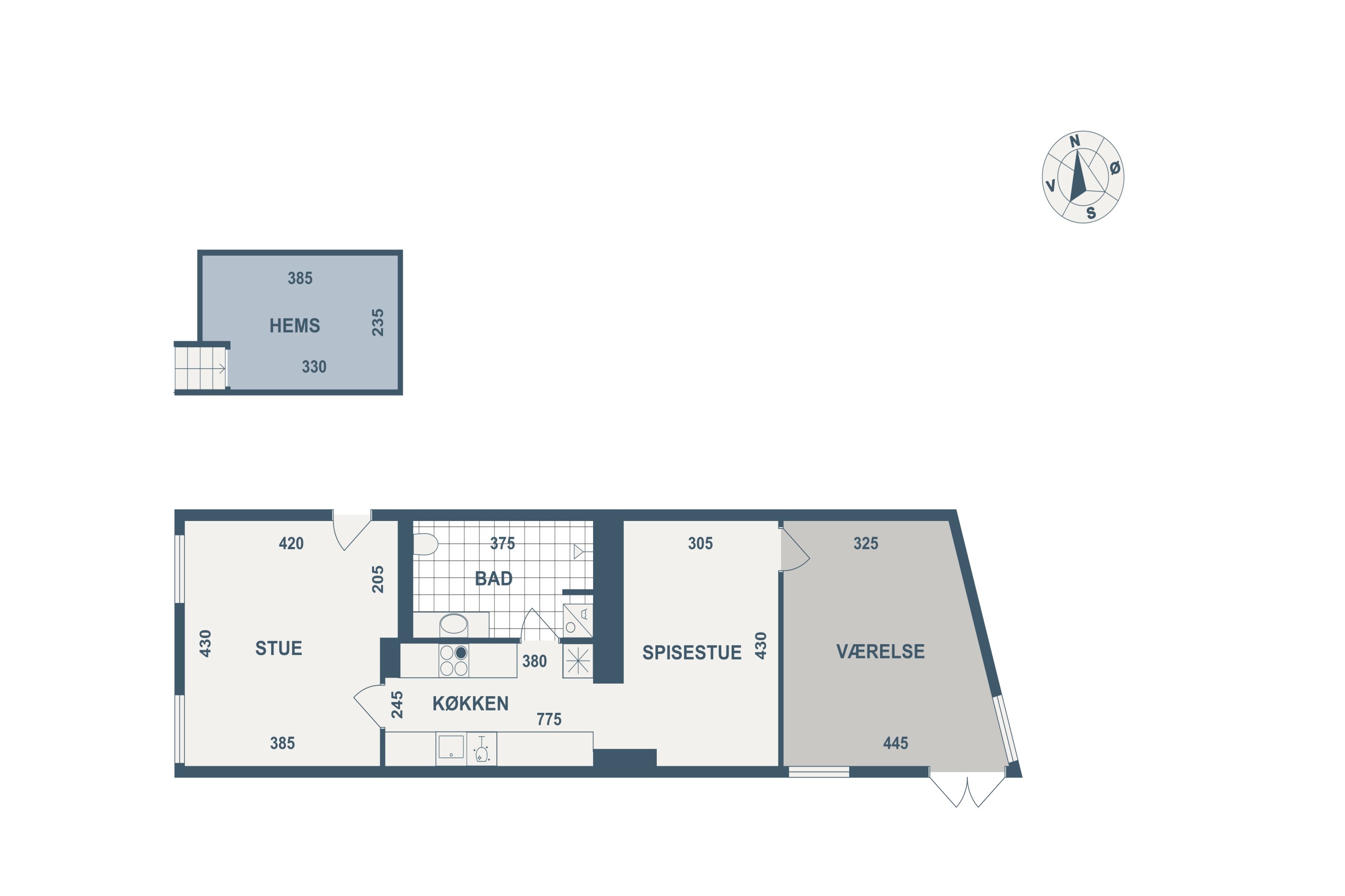 Plantegninger billede af Heimdalsgade 16, st. th., 2200 København N