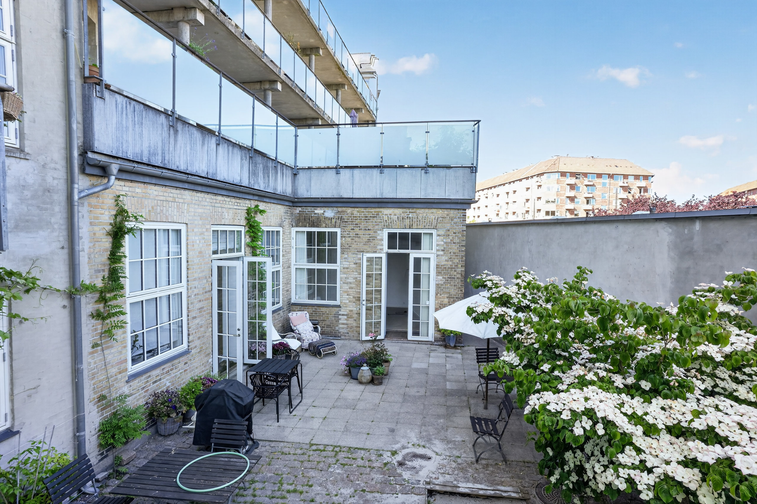 Fremhævet terrasse billede i fuldskærmstilstand. Billede af Heimdalsgade 16, st. th., 2200 København N