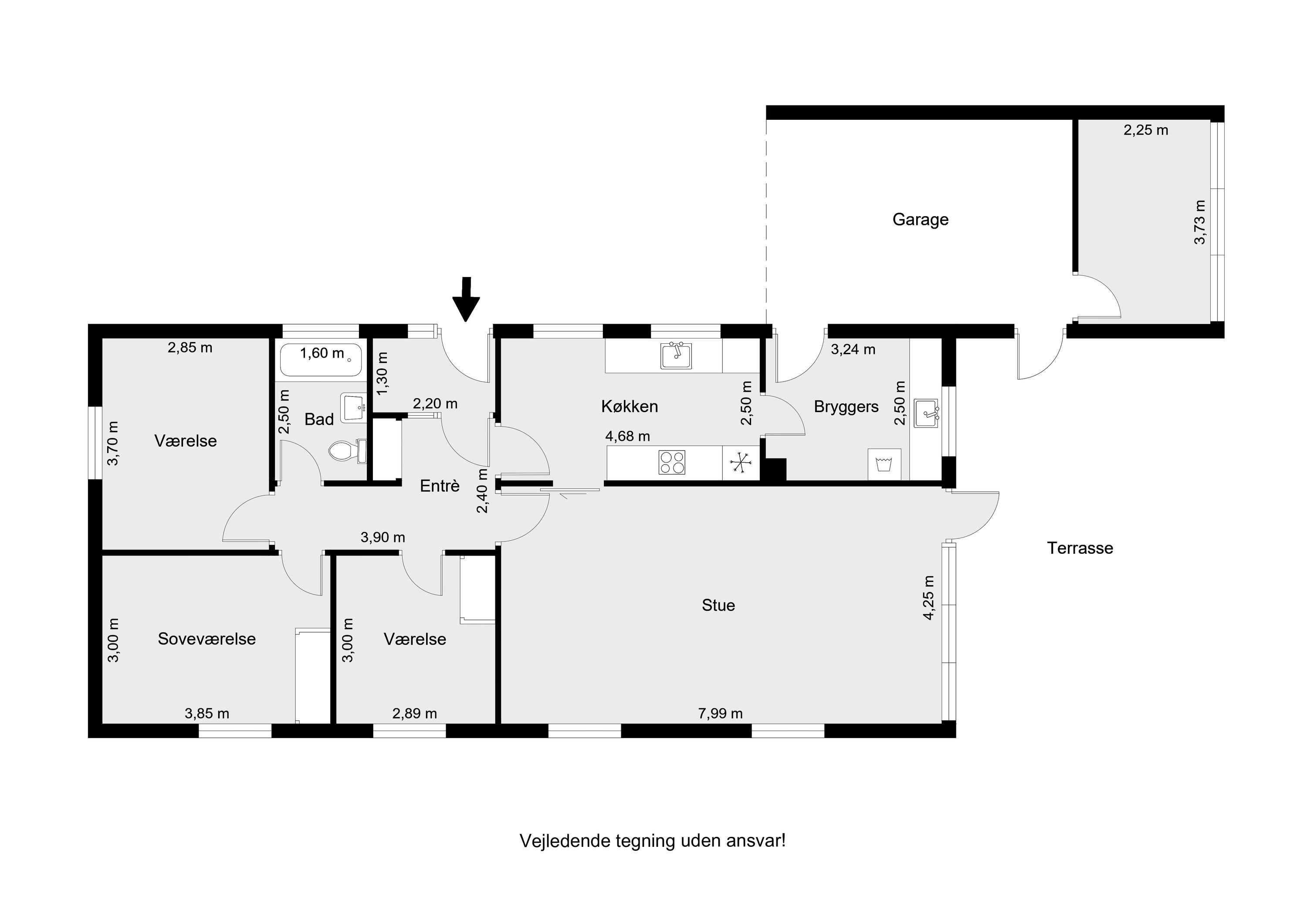 Plantegninger billede af Vejlebakken 12, Låstrup, 8832 Skals