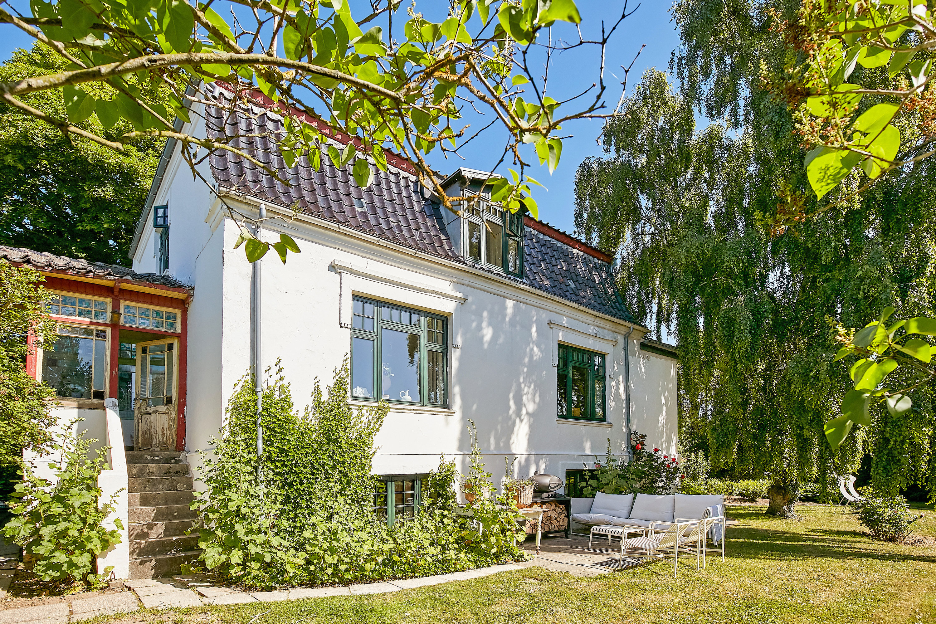 Fremhævet facade billede i fuldskærmstilstand. Billede af Haldrupvej 36, Søvind, 8700 Horsens