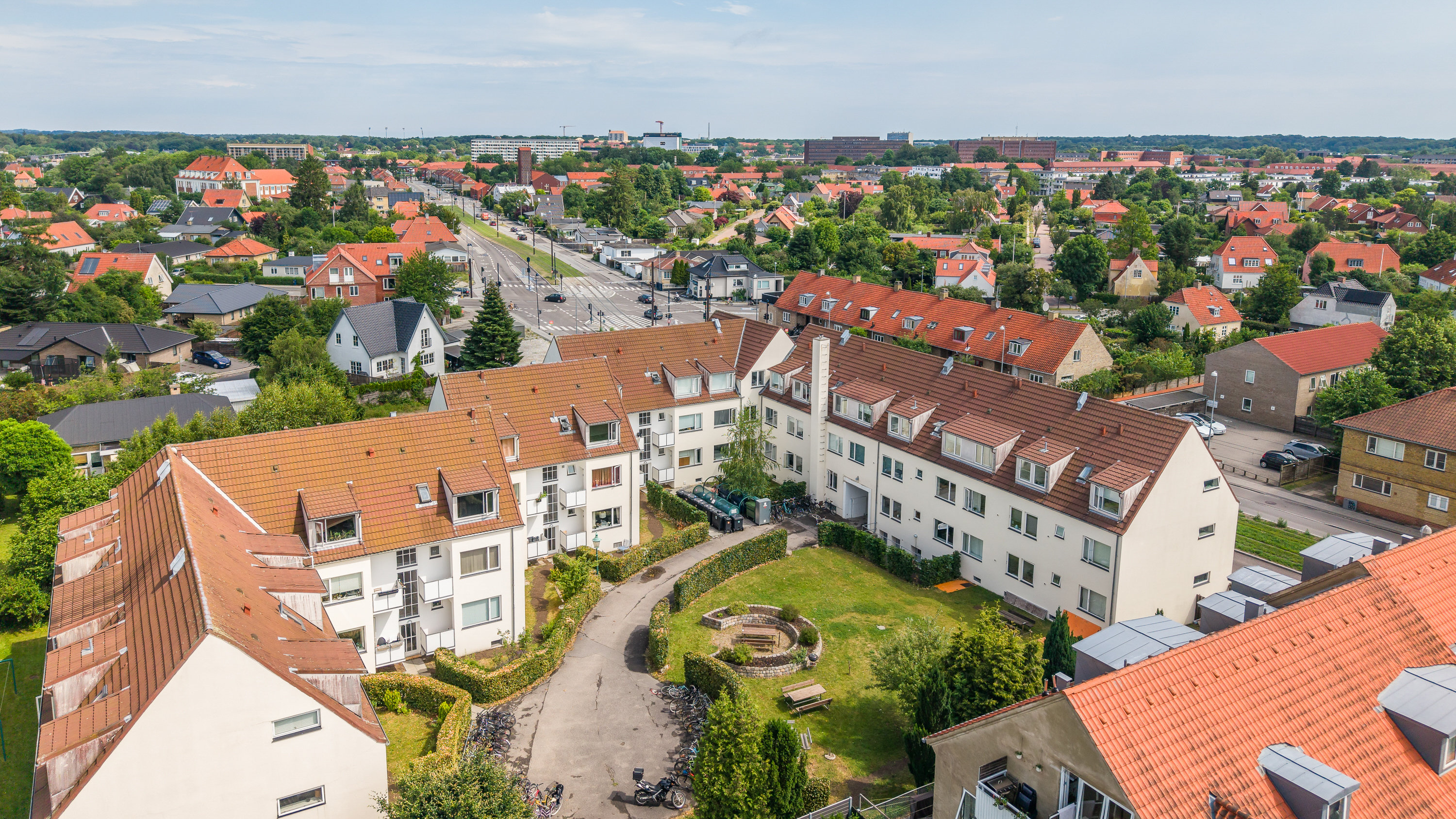 Ejerlejlighed: Luftfoto på Buddingevej 72C, st., 2800 Kongens Lyngby