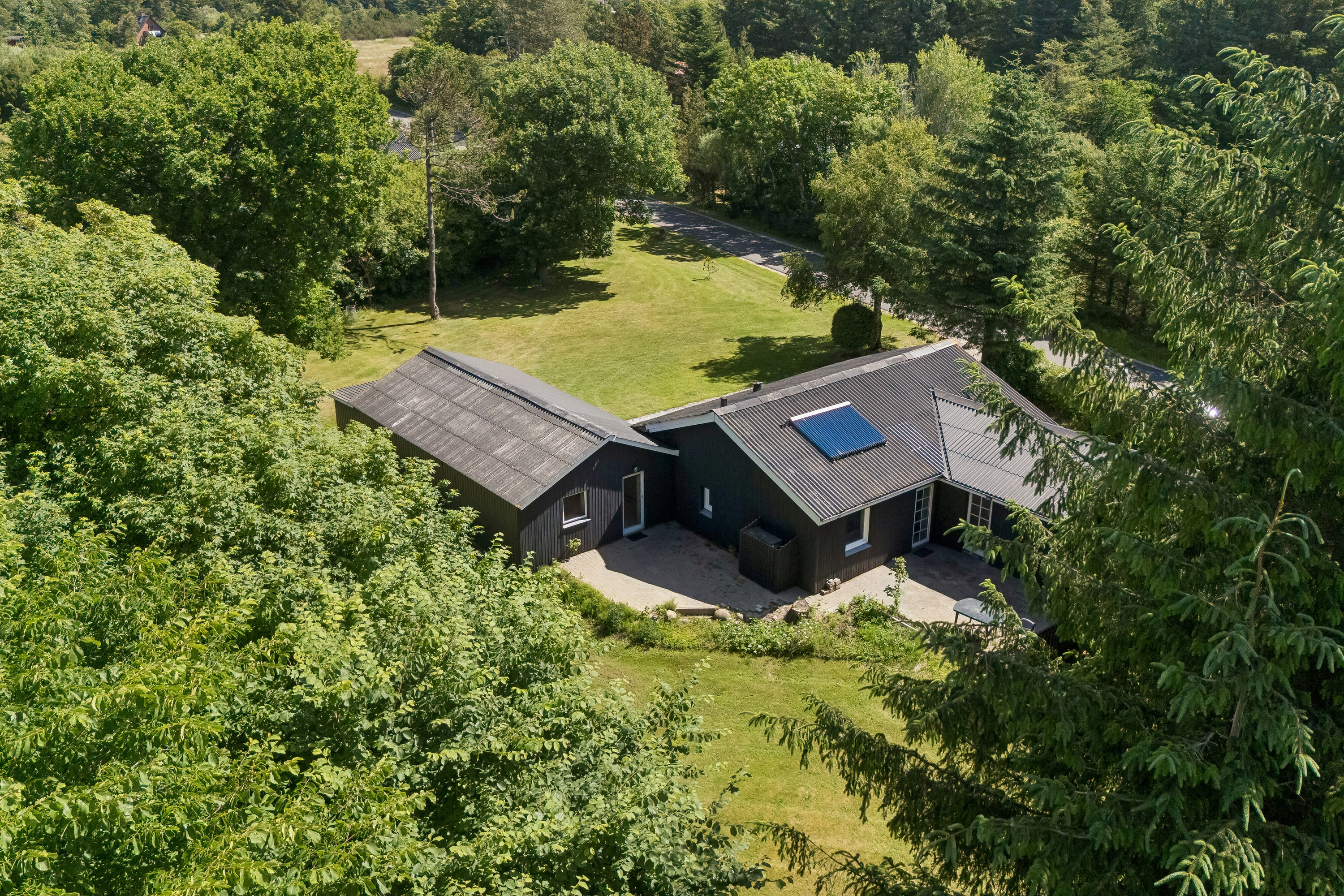 Villa: Luftfoto på Kanalvej 5, Snejstrup, 7700 Thisted