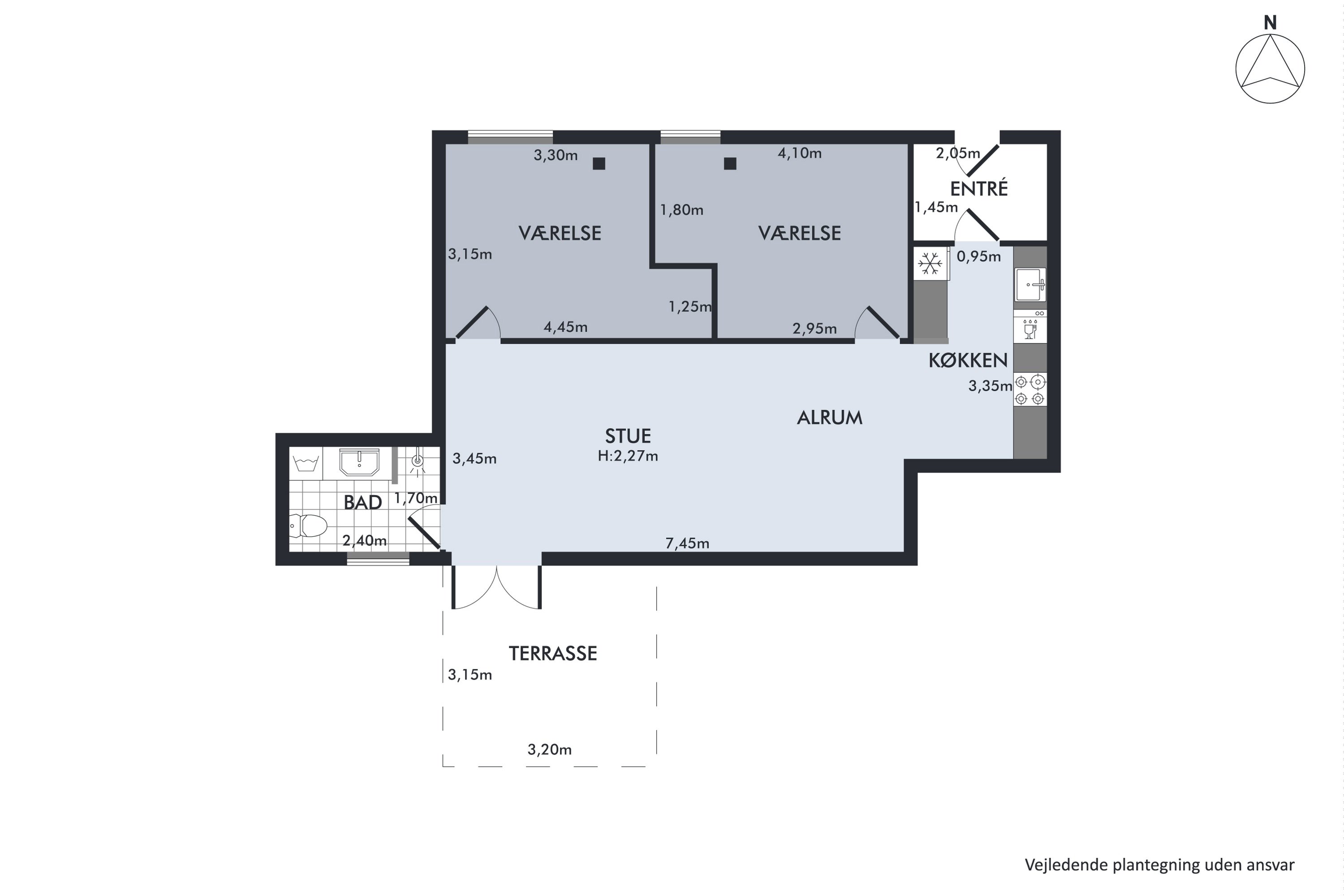 Plantegninger billede af Agertoften 20B, 9200 Aalborg SV