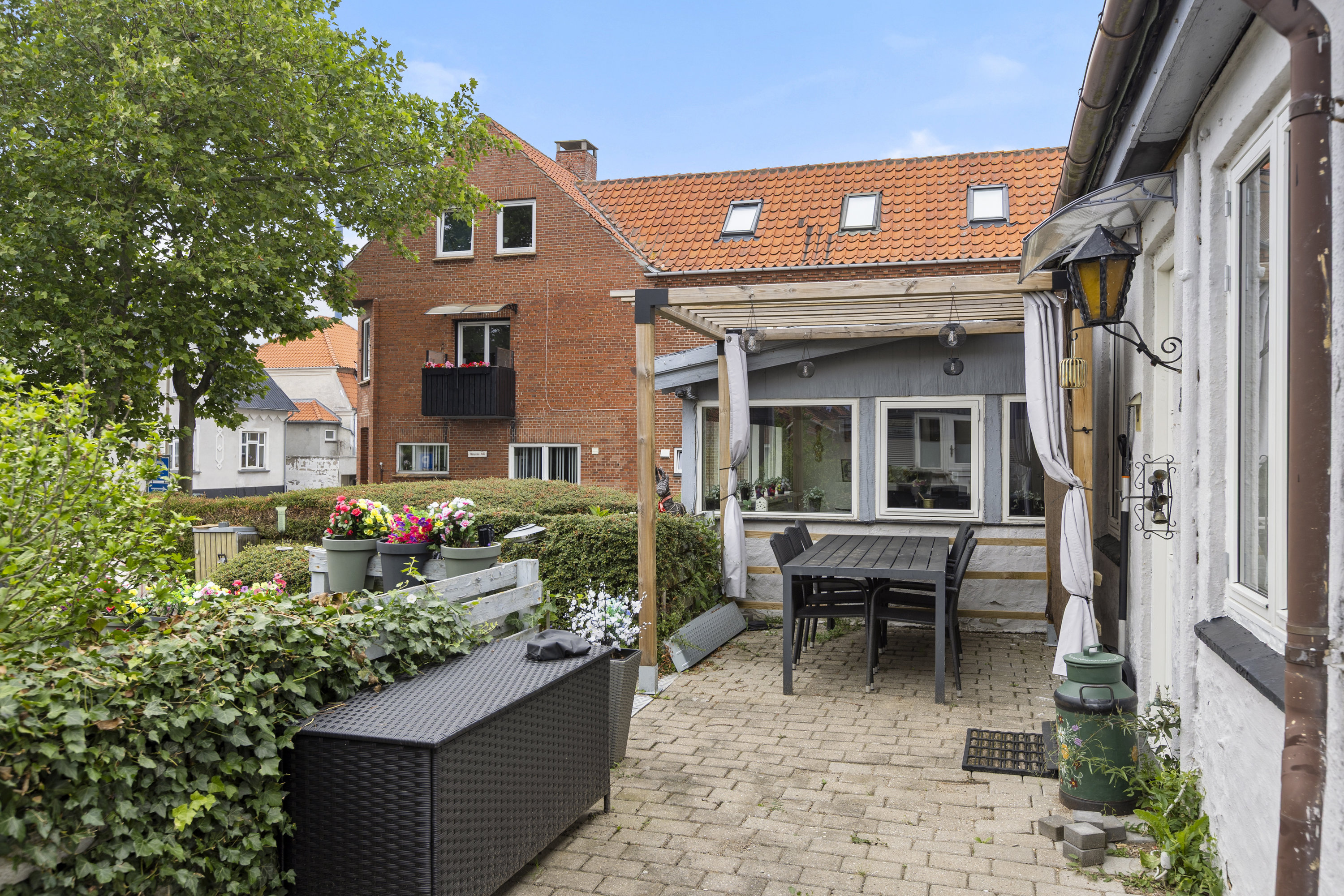 Fremhævet terrasse billede i fuldskærmstilstand. Billede af Mathiesensvej 23, 4220 Korsør