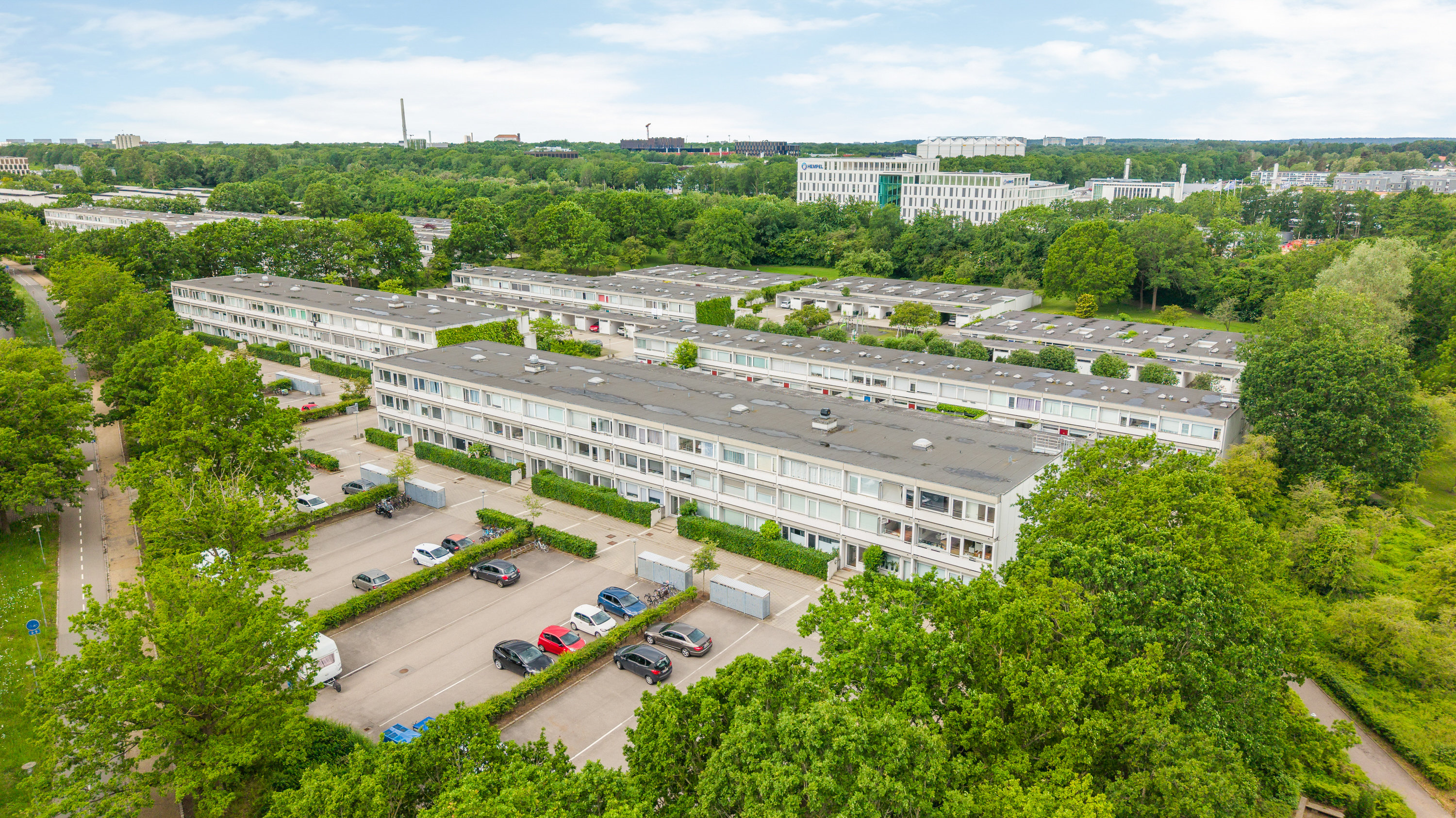 Fremhævet luftfoto billede i fuldskærmstilstand. Billede af Eremitageparken 207, 1. b., 2800 Kongens Lyngby