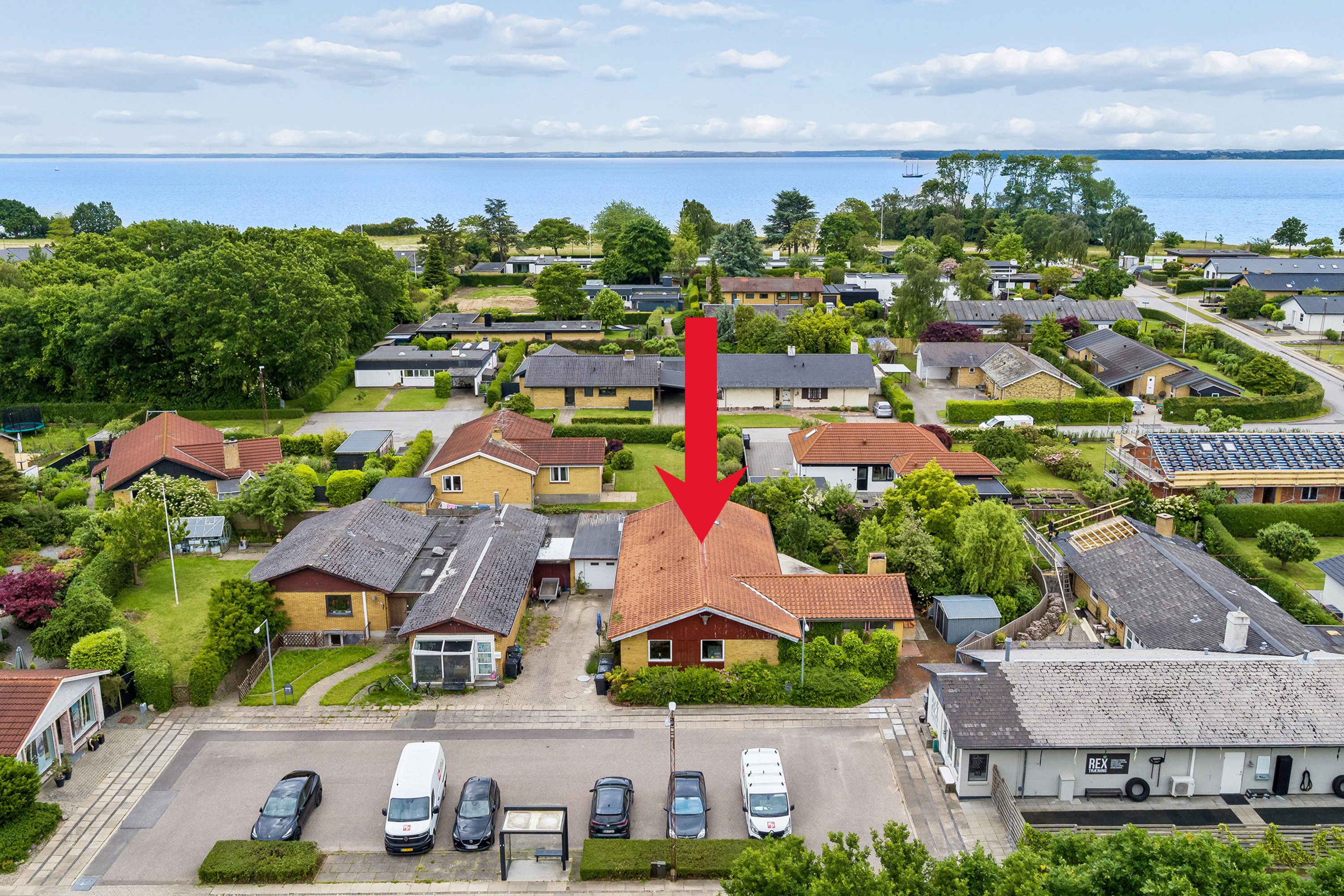 Villa: Luftfoto på Borgmester Andersens Vej 4, 6400 Sønderborg