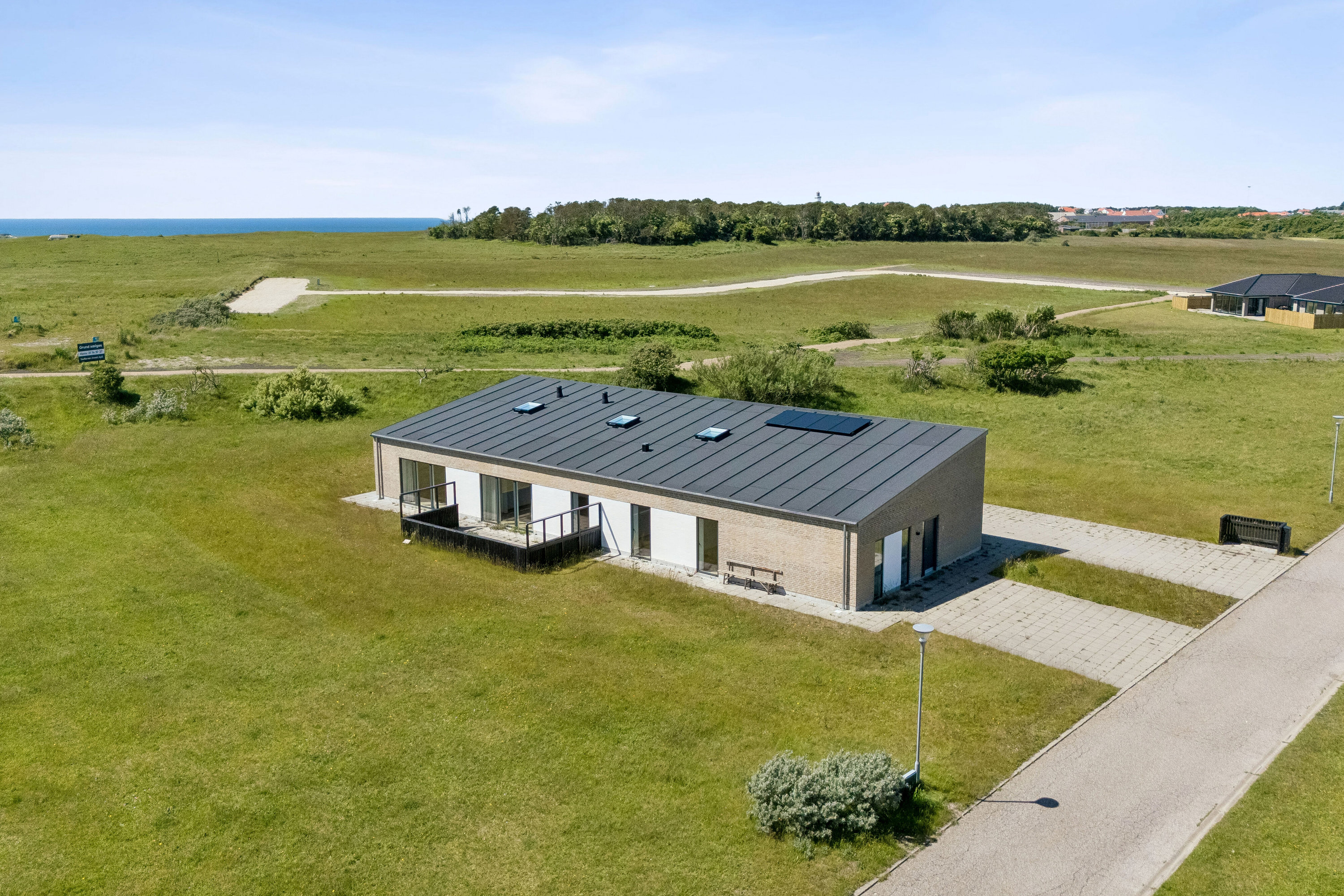 Villa: Luftfoto på Brunbjerg Skrænt 8, 7730 Hanstholm
